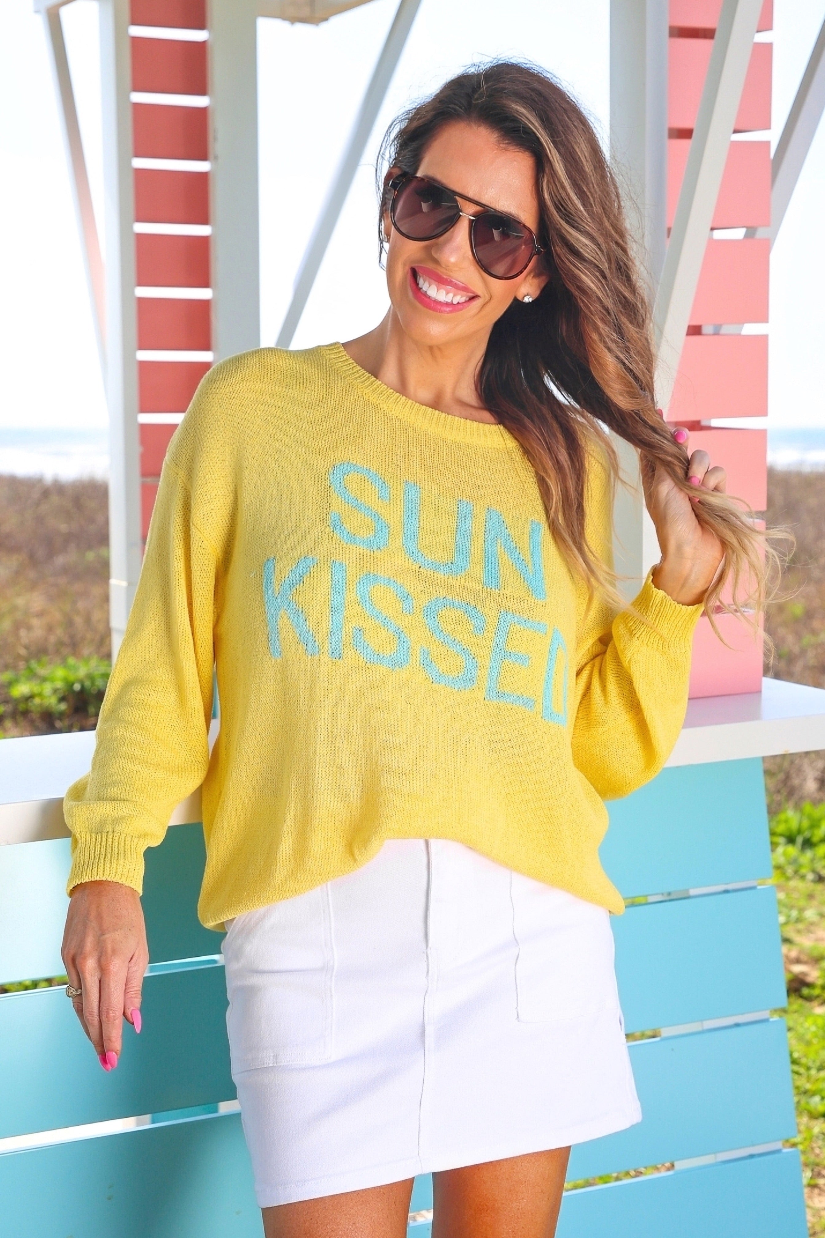 PREORDER- Sunrise Lightweight Sweater- Sun Kissed by Jess Lea - BFF Here