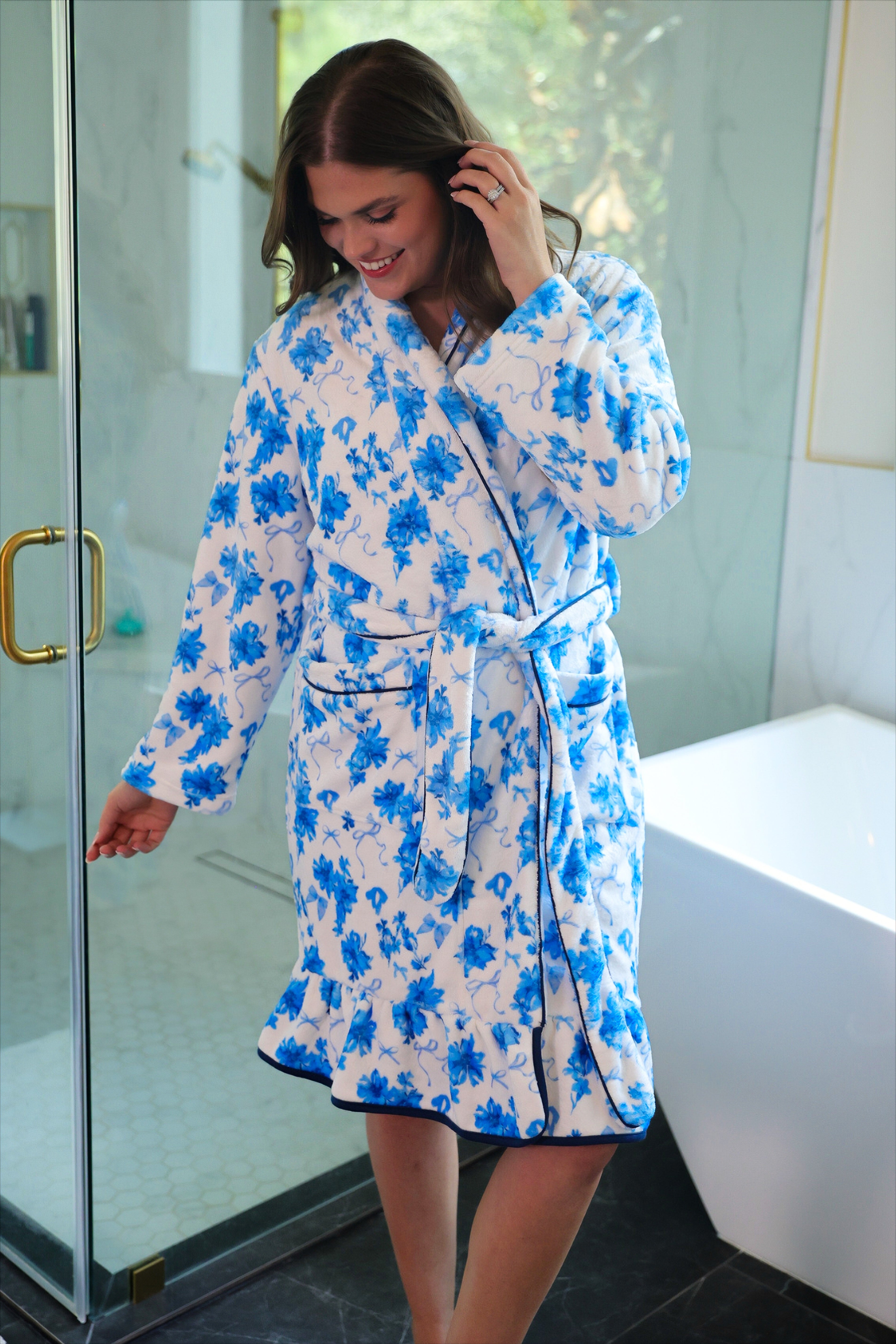 PREORDER: Legacy Lounge Robe by Jess Lea / Blue Blossom (ETA: Late November) - BFF Here