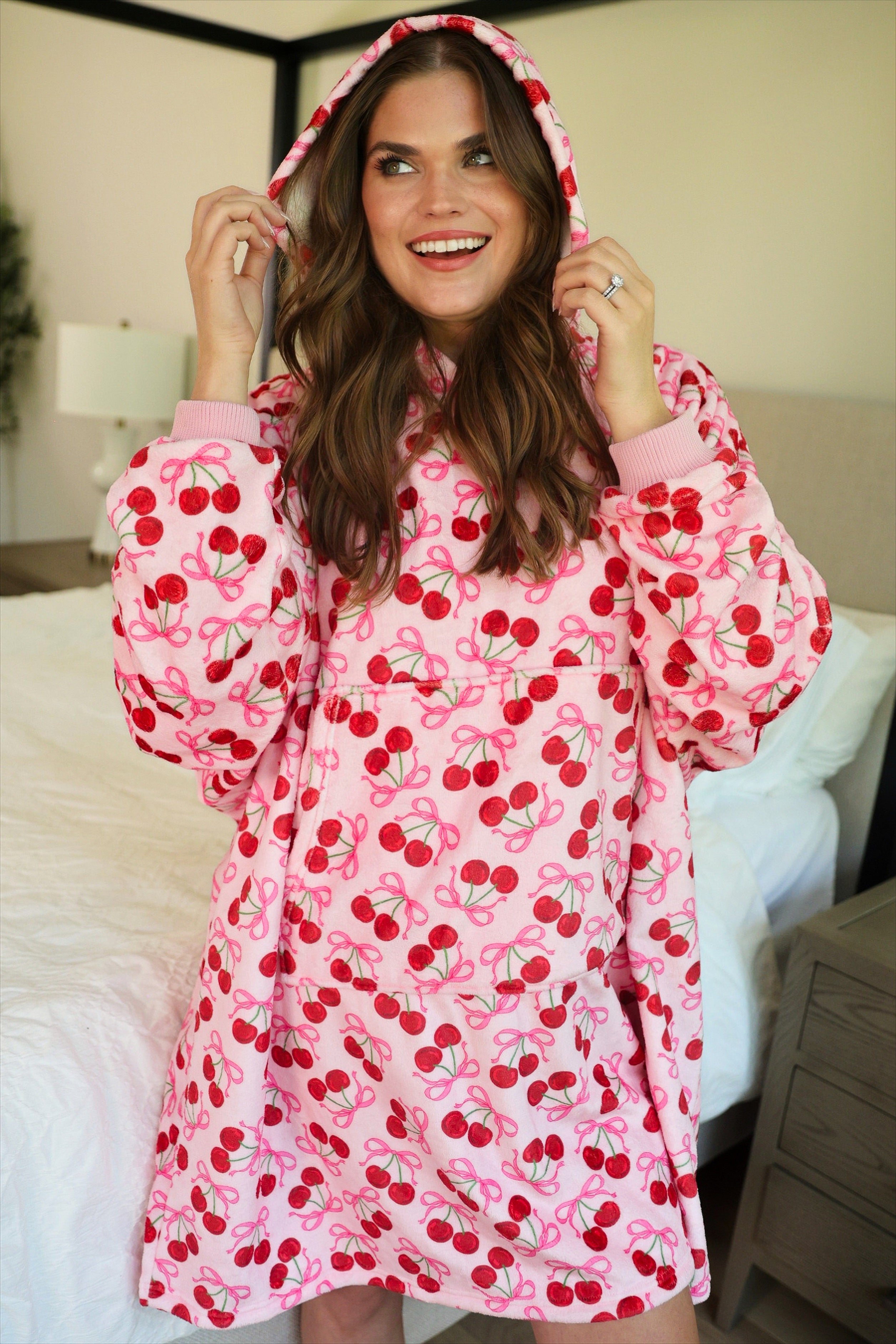 PREORDER: Cozy Blanket Hoodie by Jess Lea / Cherry Bomb (ETA: Late November) - BFF Here