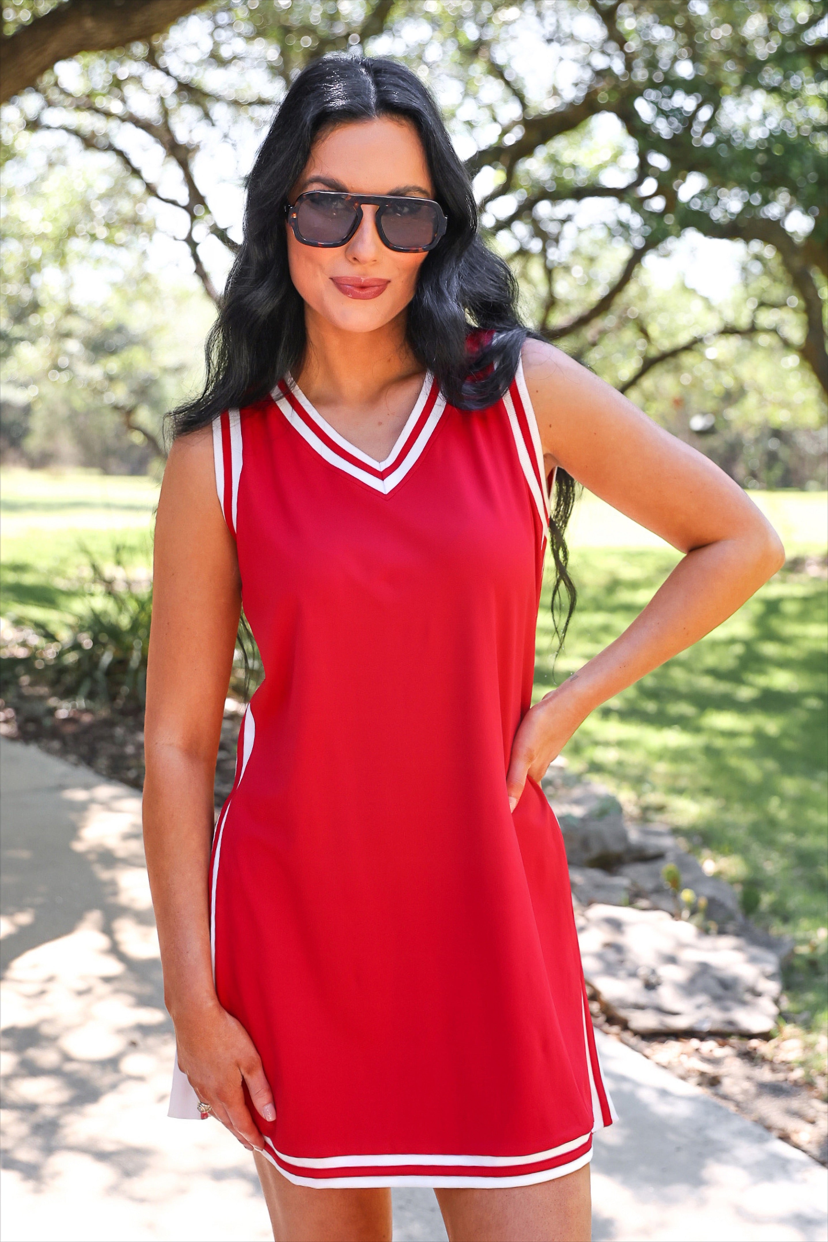 PREORDER: Sideline Tunic Biker Set / Red by Jess Lea (ETA: July)