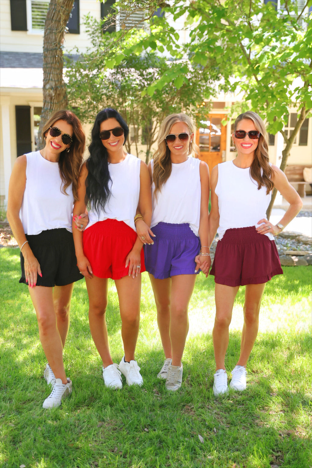 PREORDER: Sunny Strolls High Waisted Shorts / Black by Jess Lea (ETA: July)