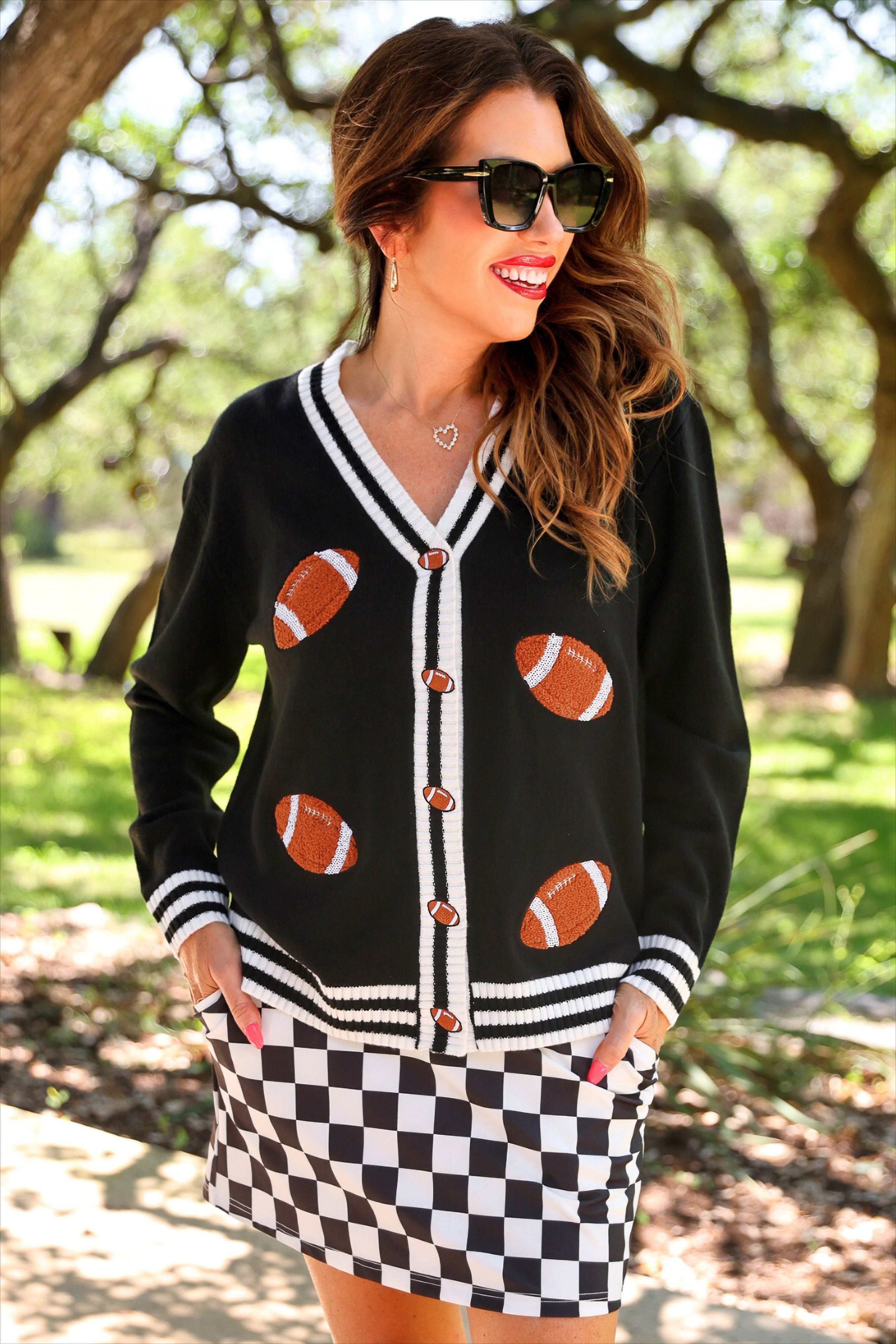 PREORDER: Football Knit Cardigan by Jess Lea (ETA: July)