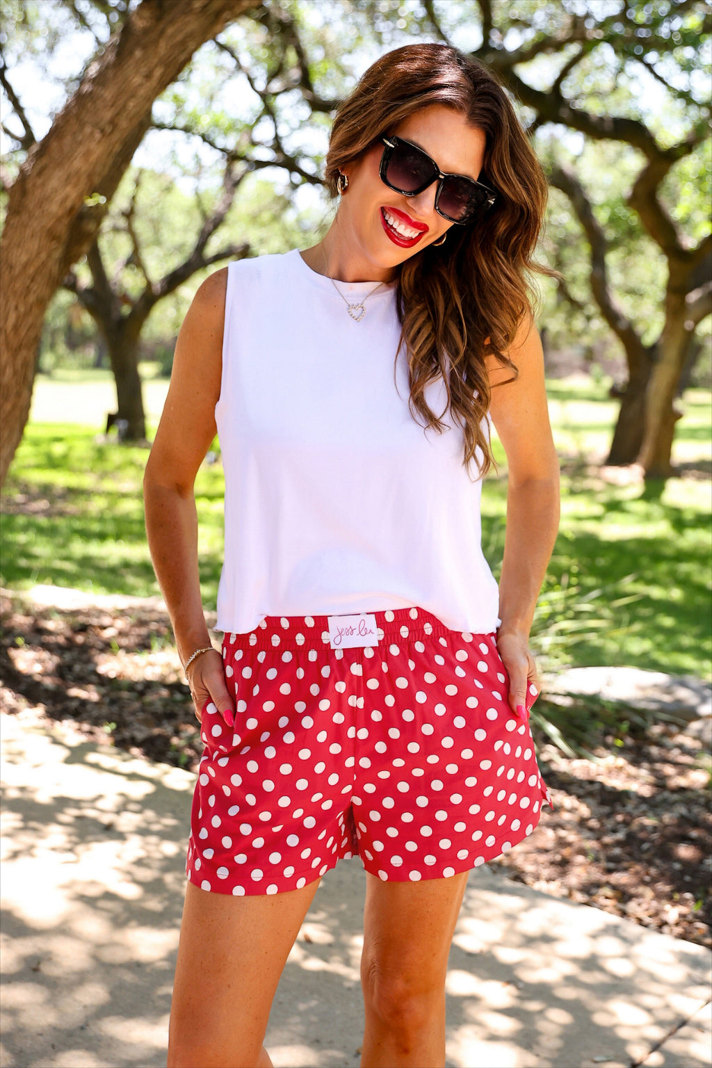 PREORDER:  Easy Win Polka Dot Boxer Shorts / Red (ETA: July)