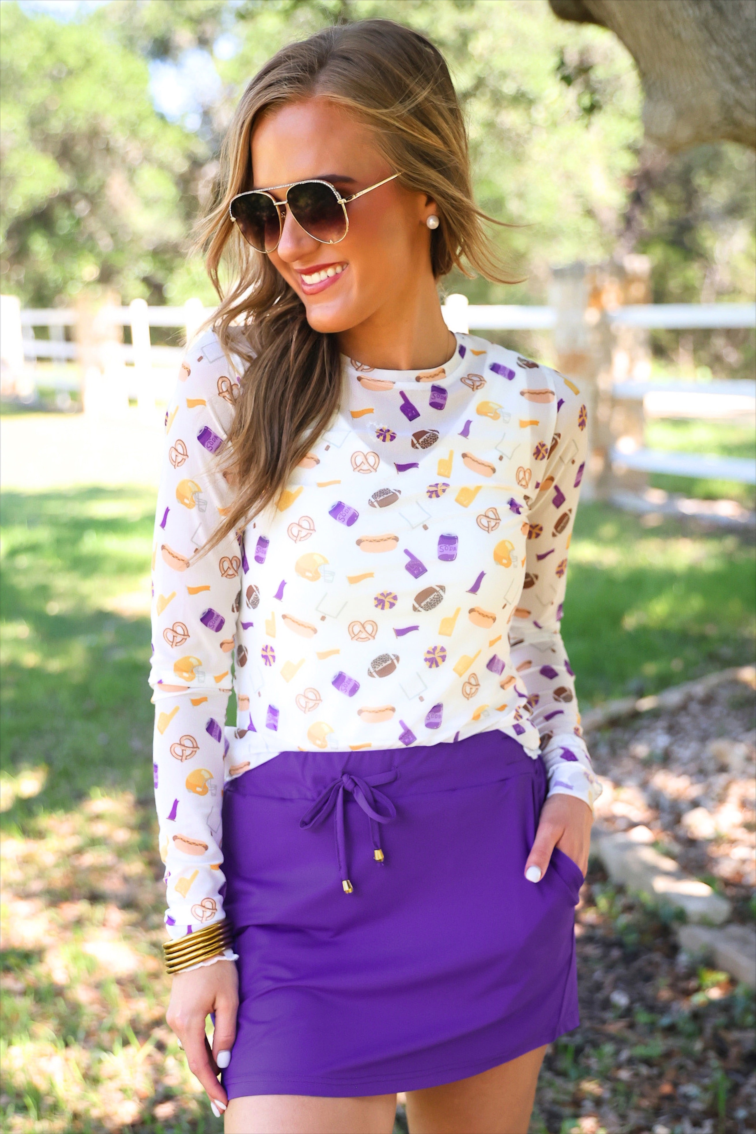 PREORDER: Solid Primary Purple Skort by Jess Lea (ETA: July)