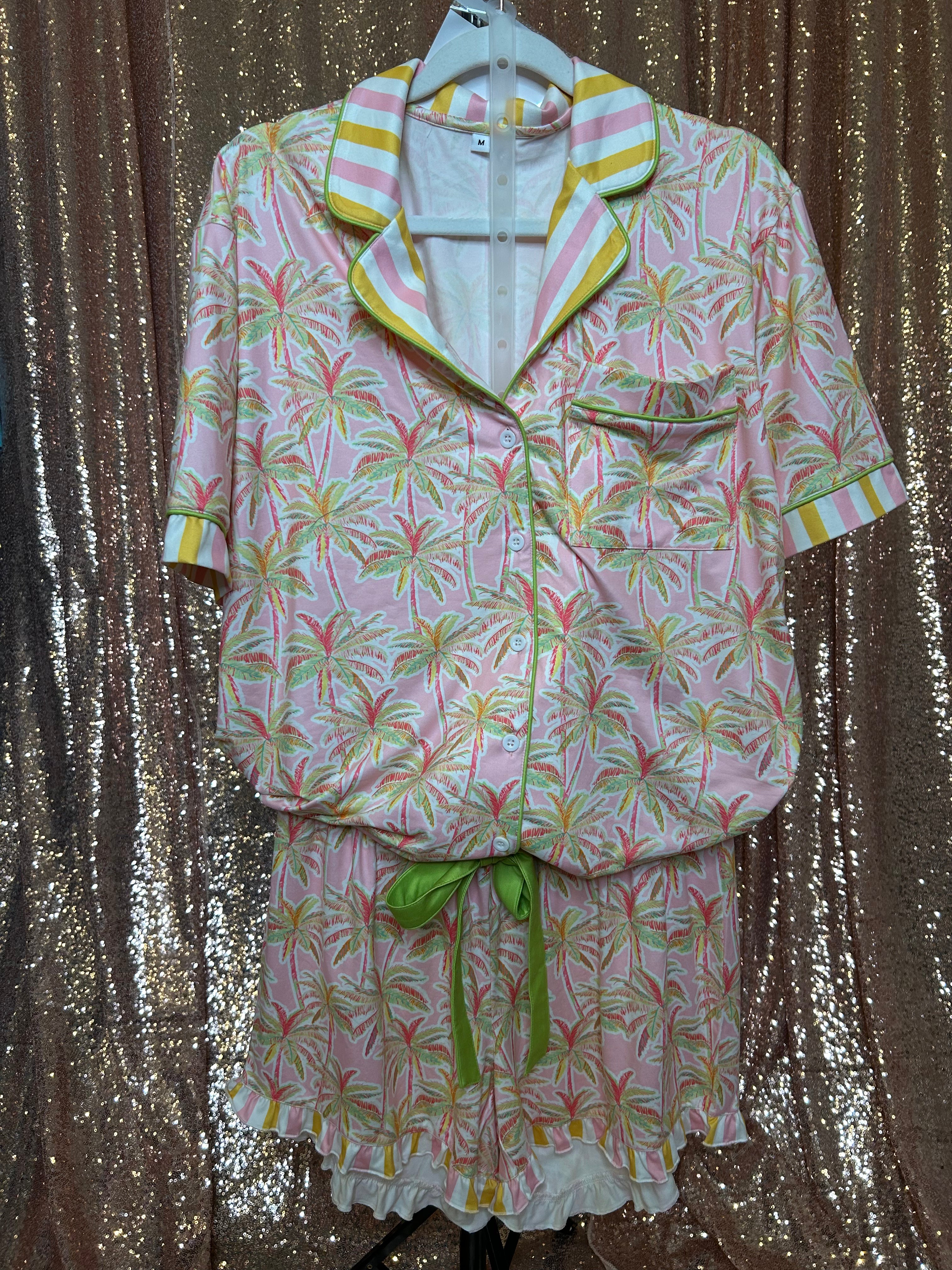 PREORDER: Tropical Glow Ruffle Pajama Set by Jess Lea (Array) ETA: April