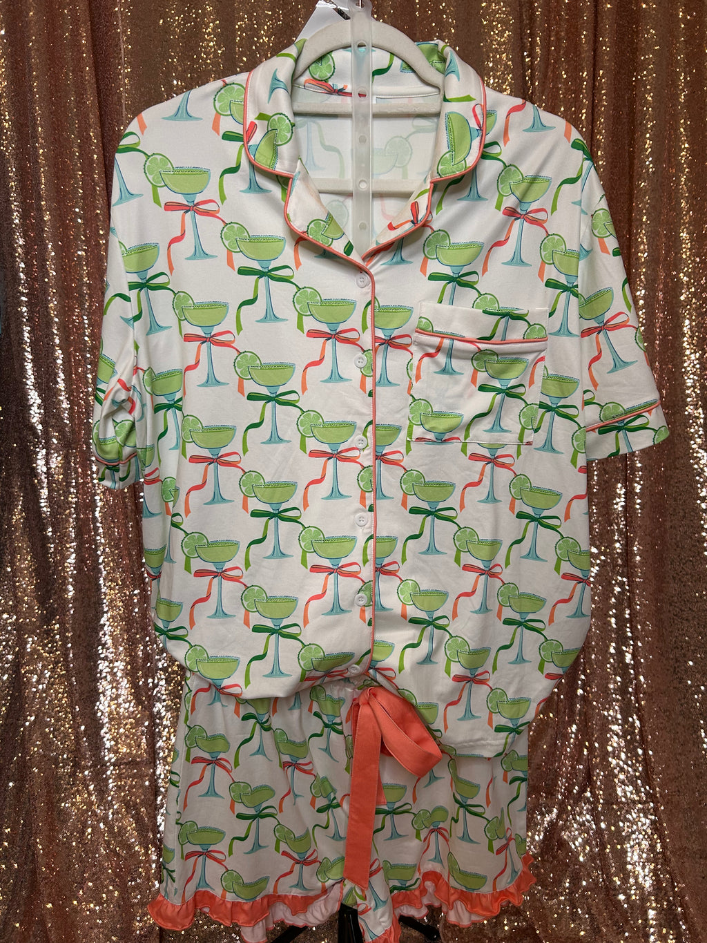 PREORDER: Margarita Moment  Ruffle Pajama Set by Jess Lea (Array) ETA: April - BFF Here