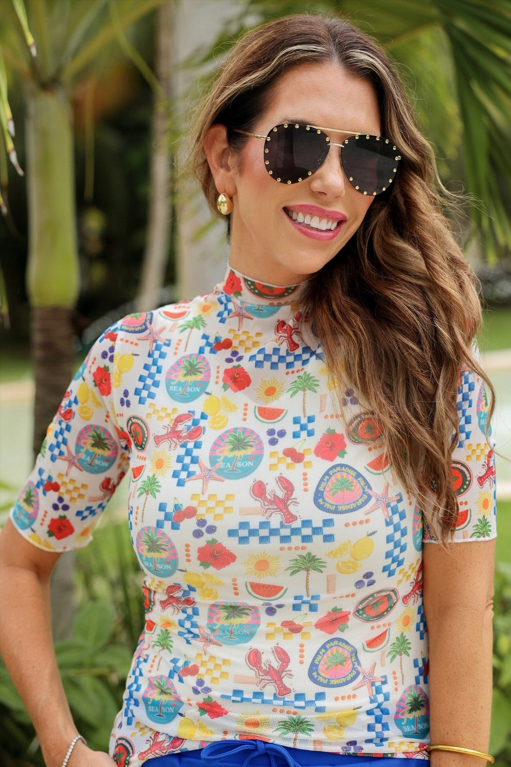PREORDER:  Kora Short Sleeve Mesh Top / Amalfi Mood by Jess Lea (ETA: February) - BFF Here