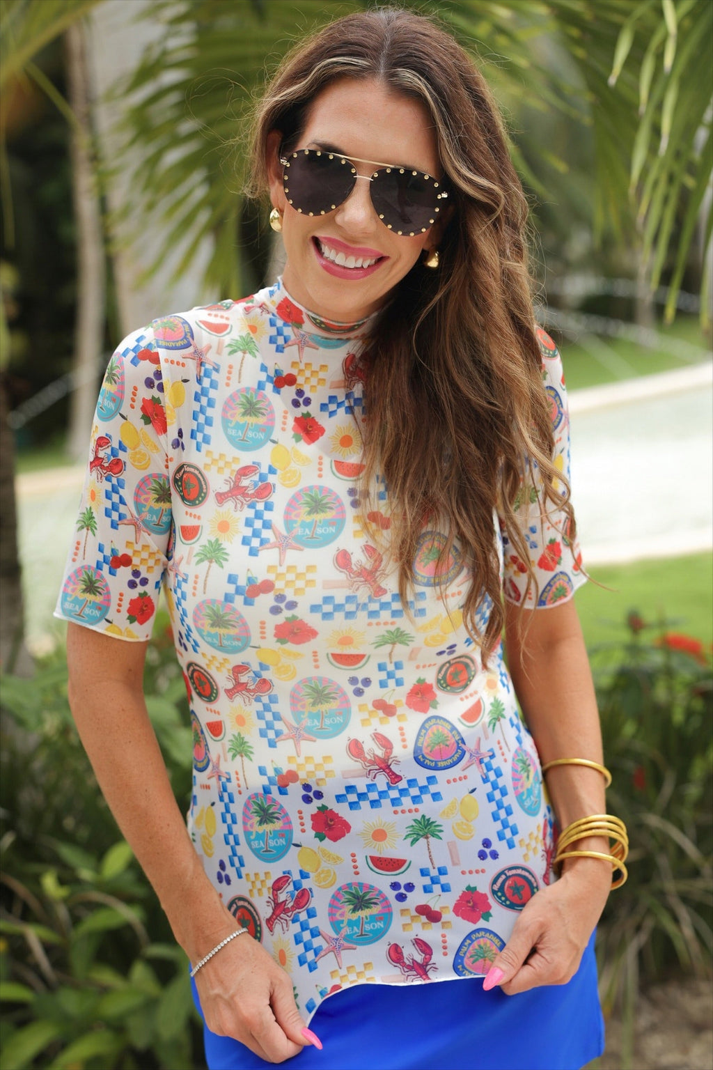 PREORDER:  Kora Short Sleeve Mesh Top / Amalfi Mood by Jess Lea (ETA: February) - BFF Here