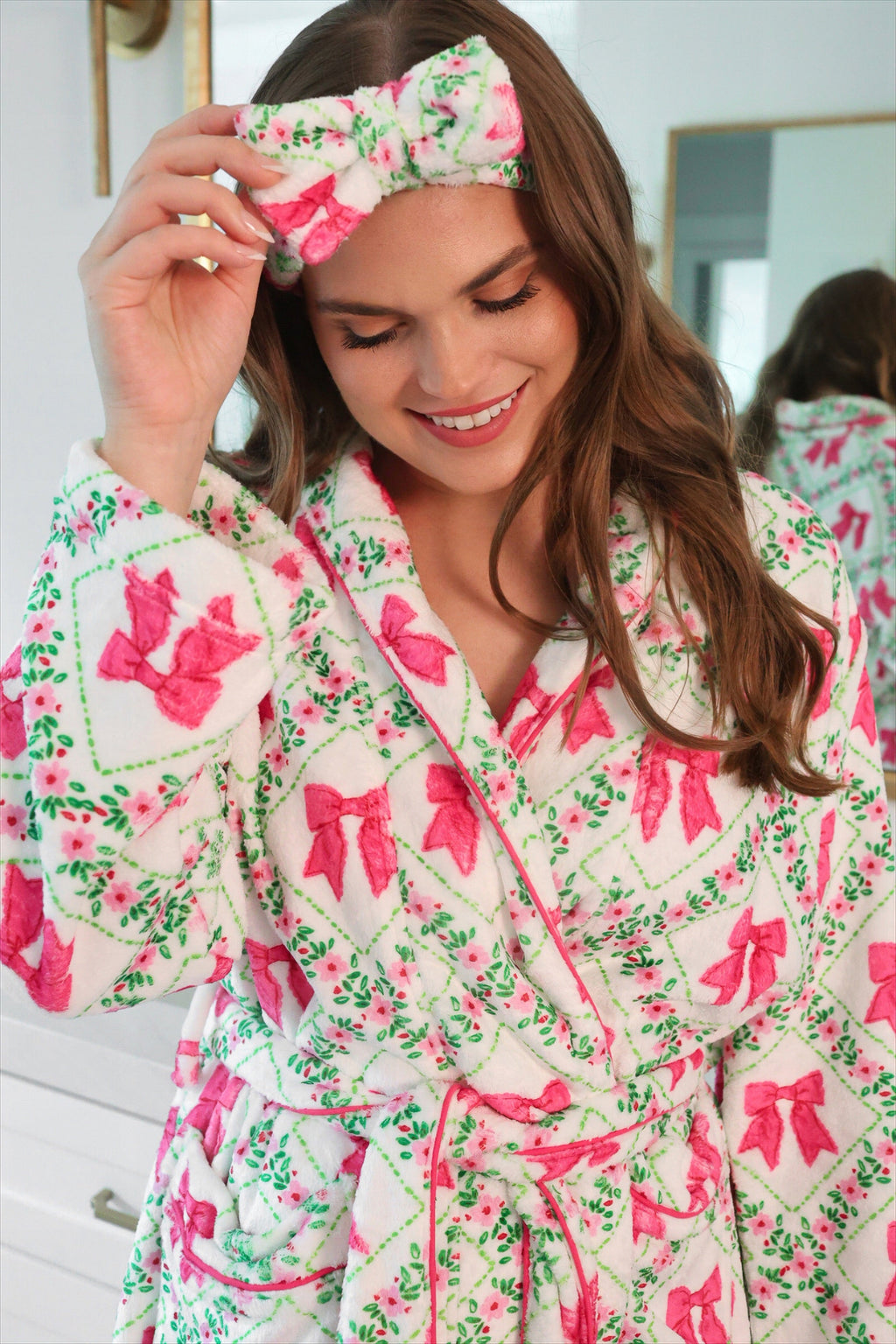 PREORDER: Pretty Lattice Bow Spa Headband by Jess Lea (ETA January)