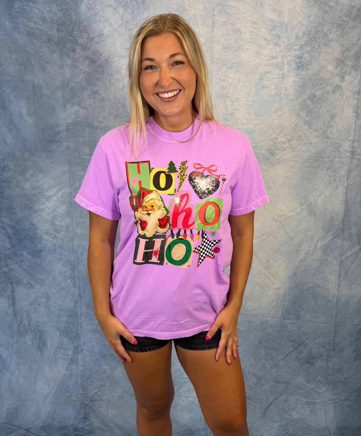 PREORDER: Ho Ho Ho Retro Tee (ARRAY) by FestiviTees (Ships 2-3 weeks)
