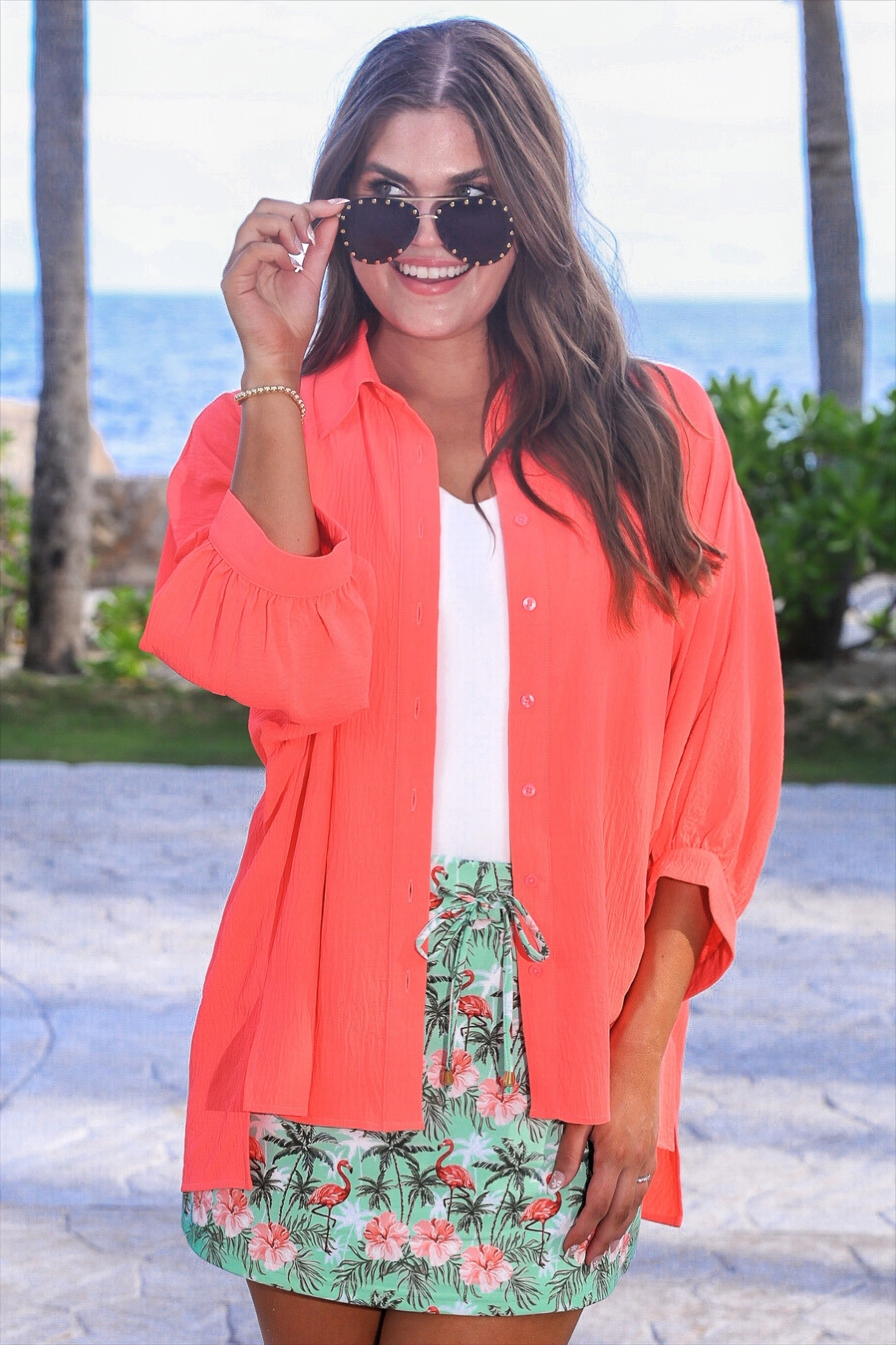 PREORDER: Palm Beach Flamingo Skort by Jess Lea (ETA: February)