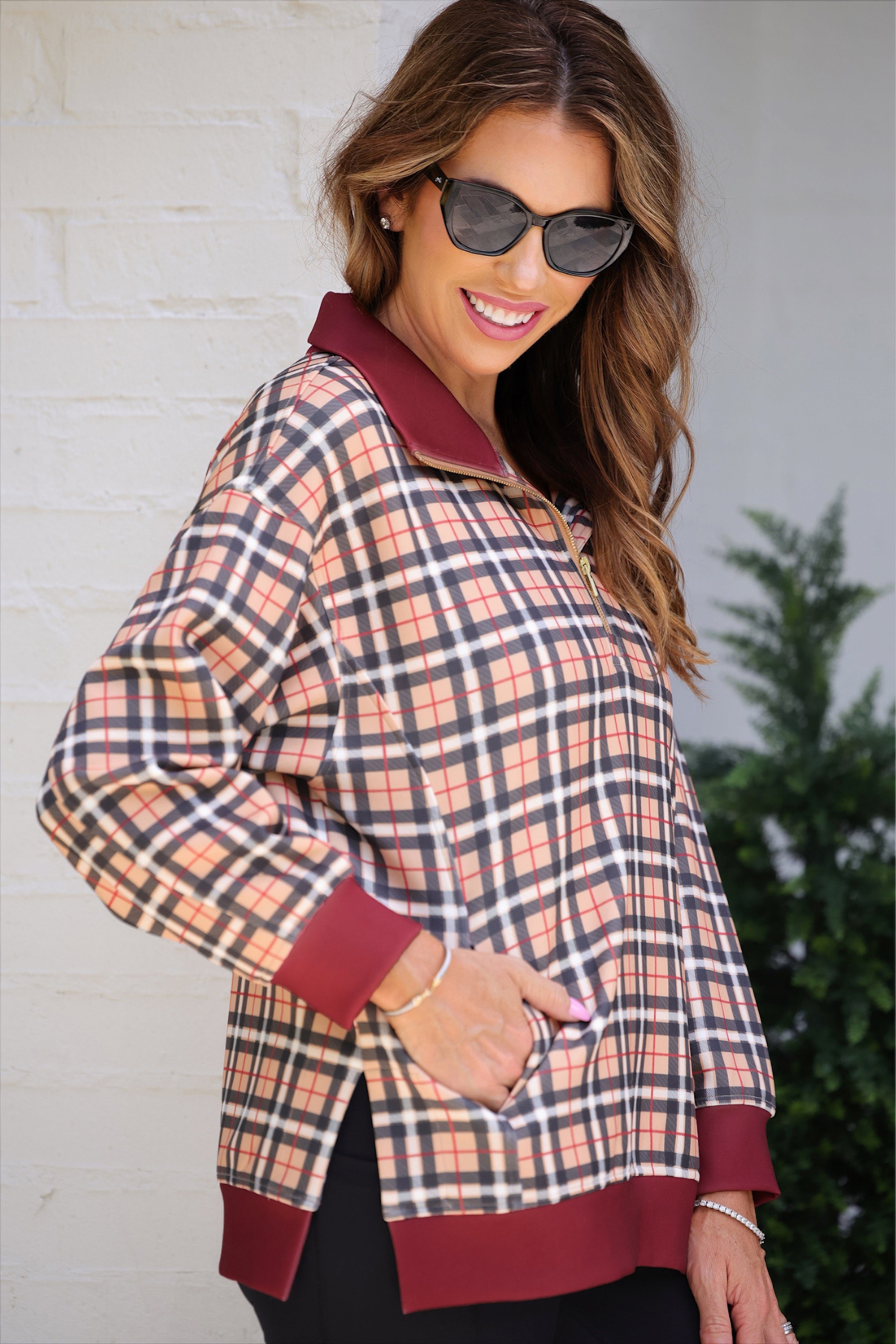 PREORDER: Everyday Pullover / Nora Plaid by Jess Lea (ETA: September)