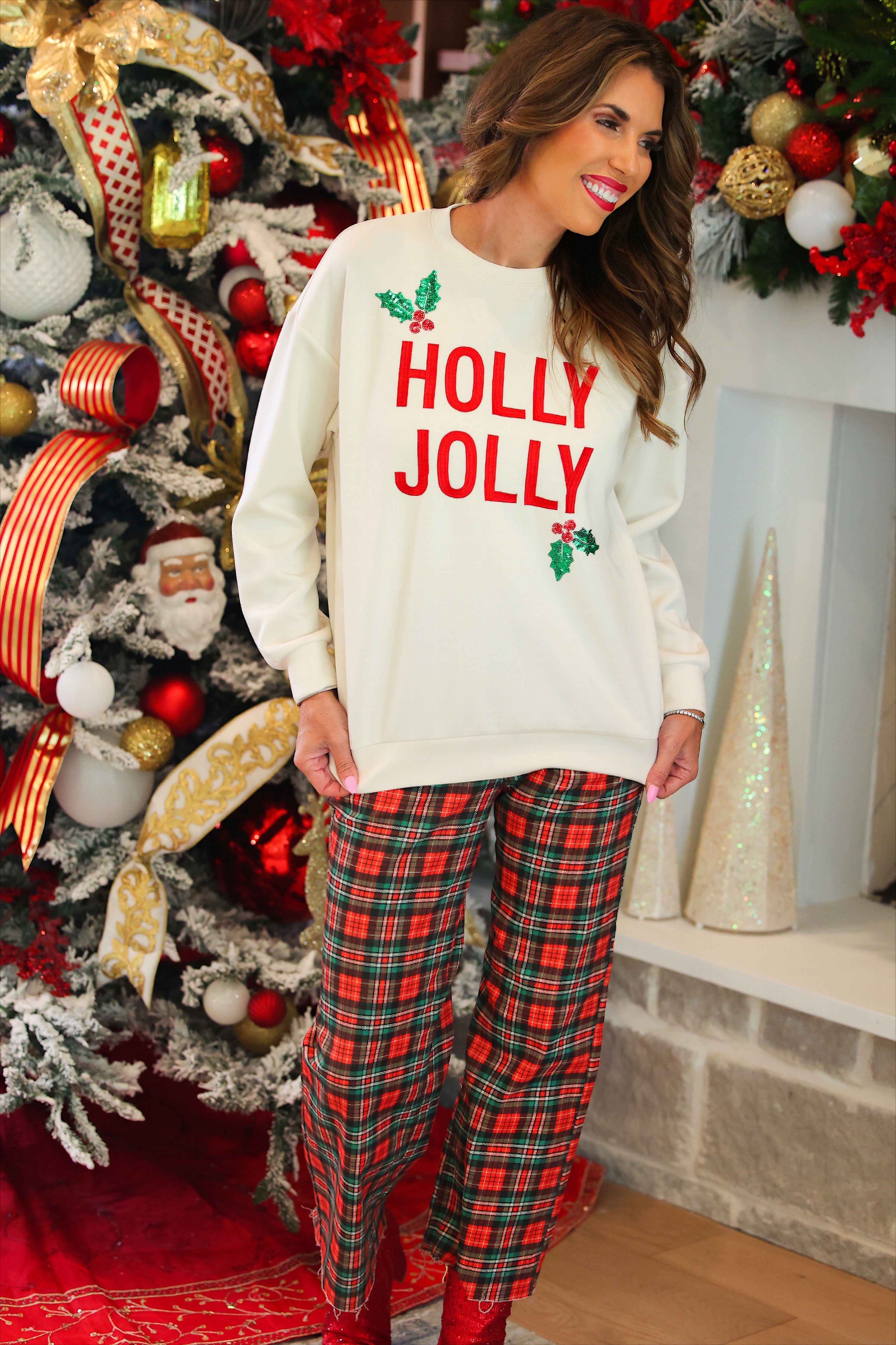 PREORDER: Holly Jolly Holiday Luxe Pullover by Jess Lea (ETA September)