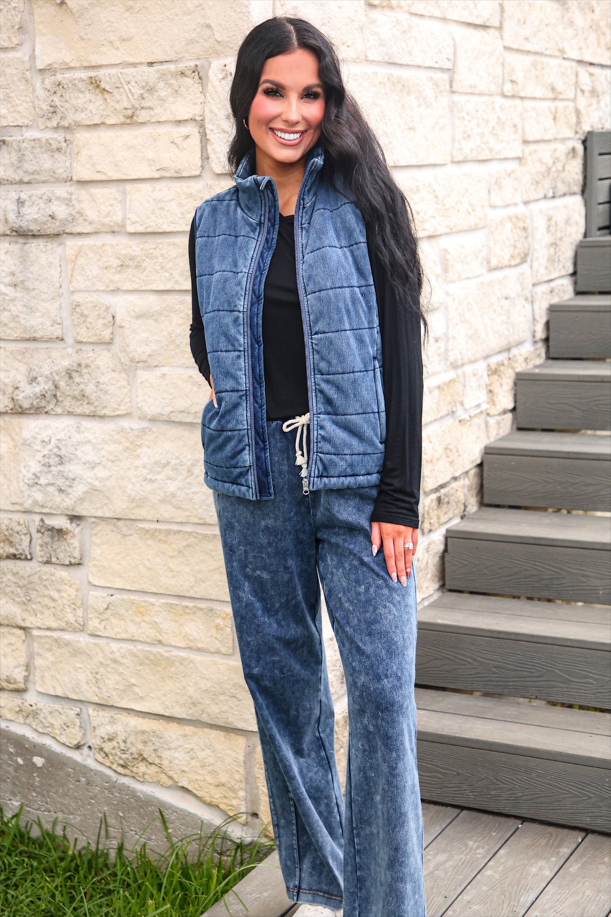 PREORDER: Refined Denim Wide Leg Pants / Light Wash by Jess Lea (ETA: October)