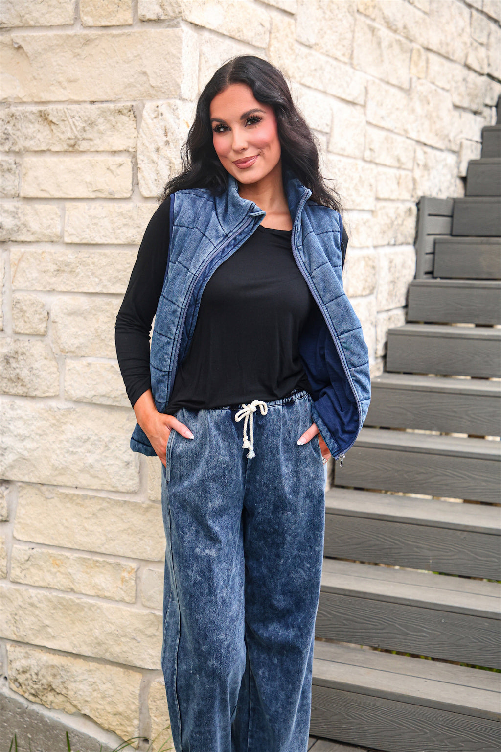 PREORDER: Refined Denim Wide Leg Pants / Light Wash by Jess Lea (ETA: October)