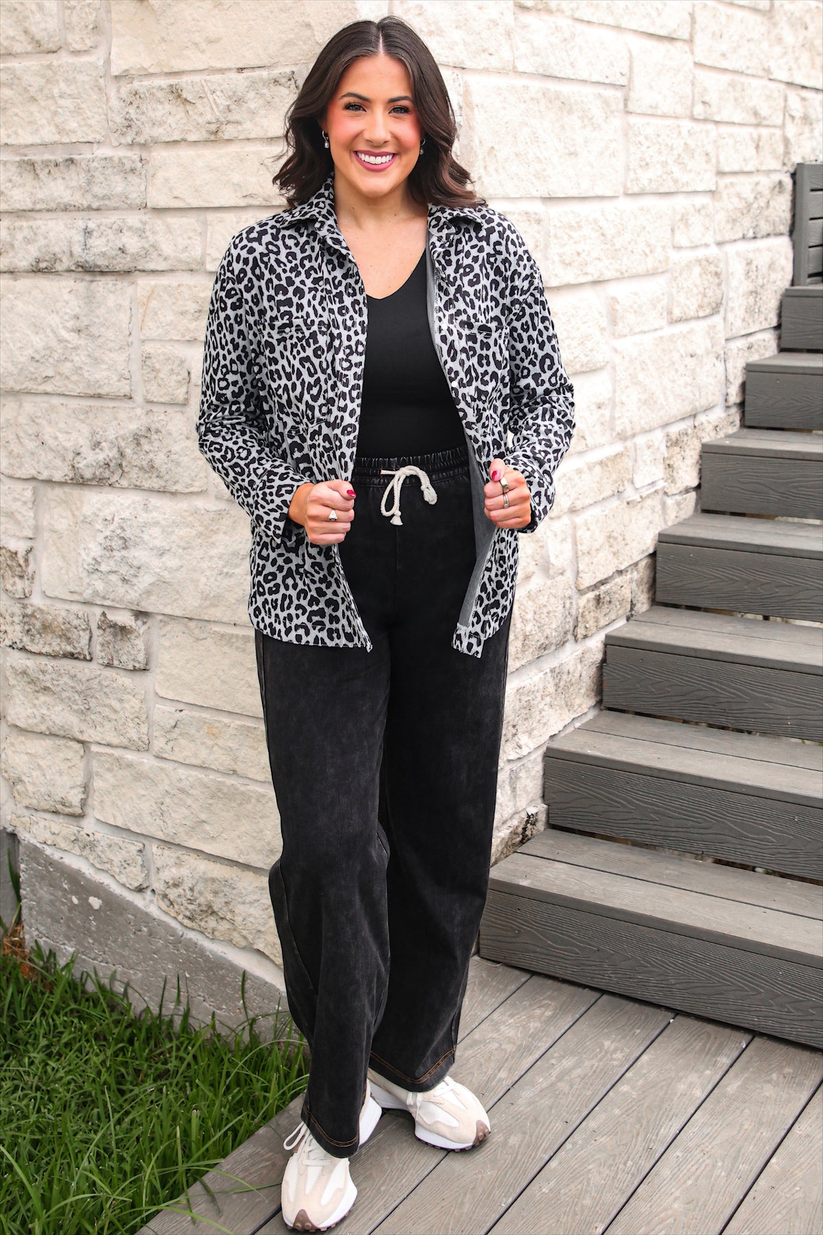 PREORDER: Refined Denim Leopard Shacket by Jess Lea (ETA: October)