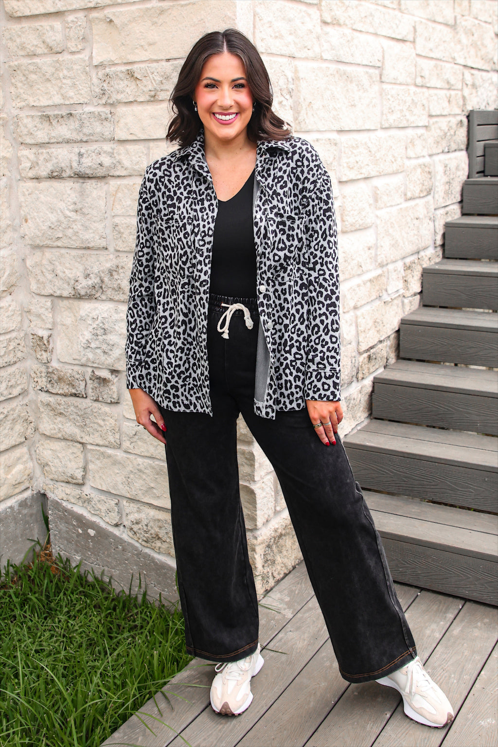PREORDER: Refined Denim Leopard Shacket by Jess Lea (ETA: October)