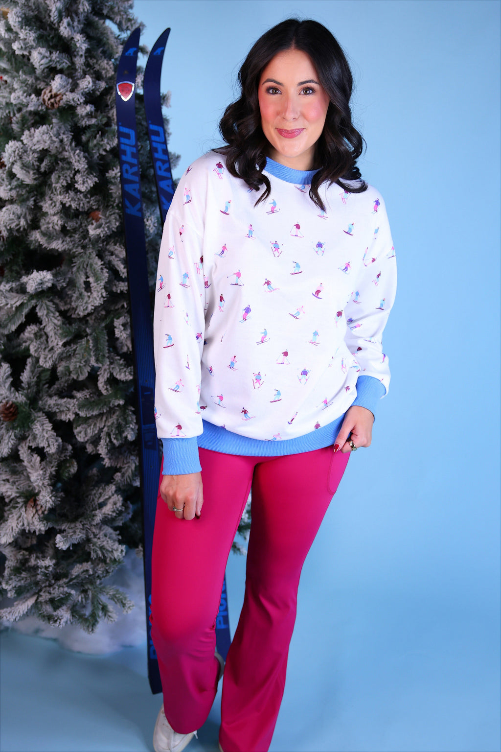 PREORDER- Let's Go Skiing Pullover (ARRAY) by Jess Lea (ETA: October)