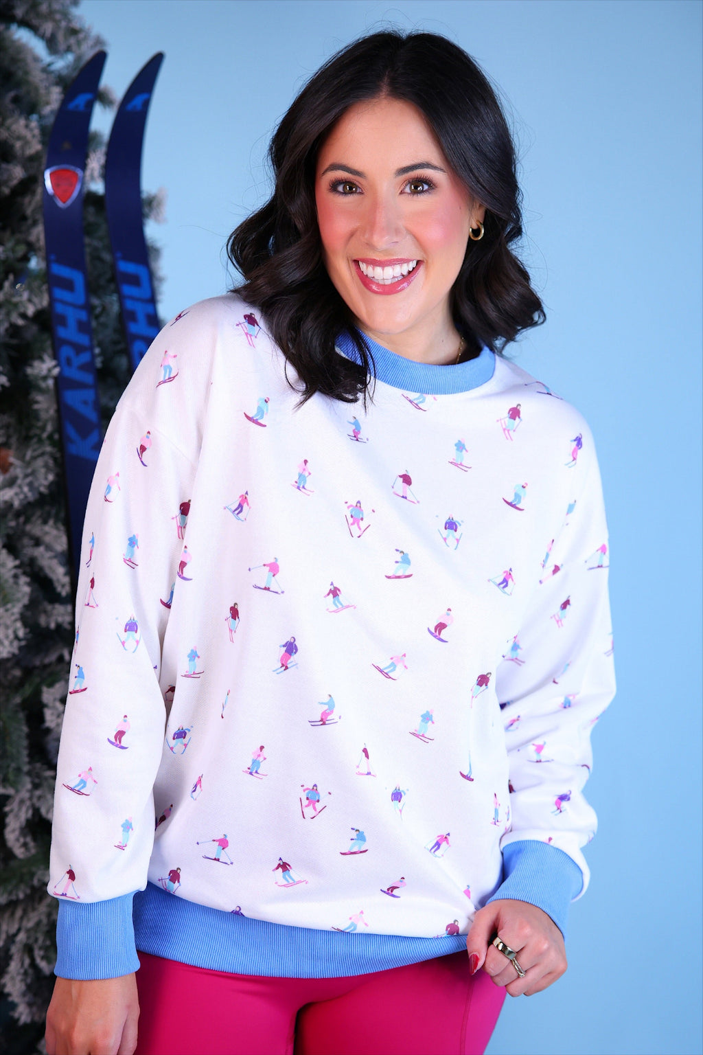 PREORDER- Let's Go Skiing Pullover (ARRAY) by Jess Lea (ETA: October)