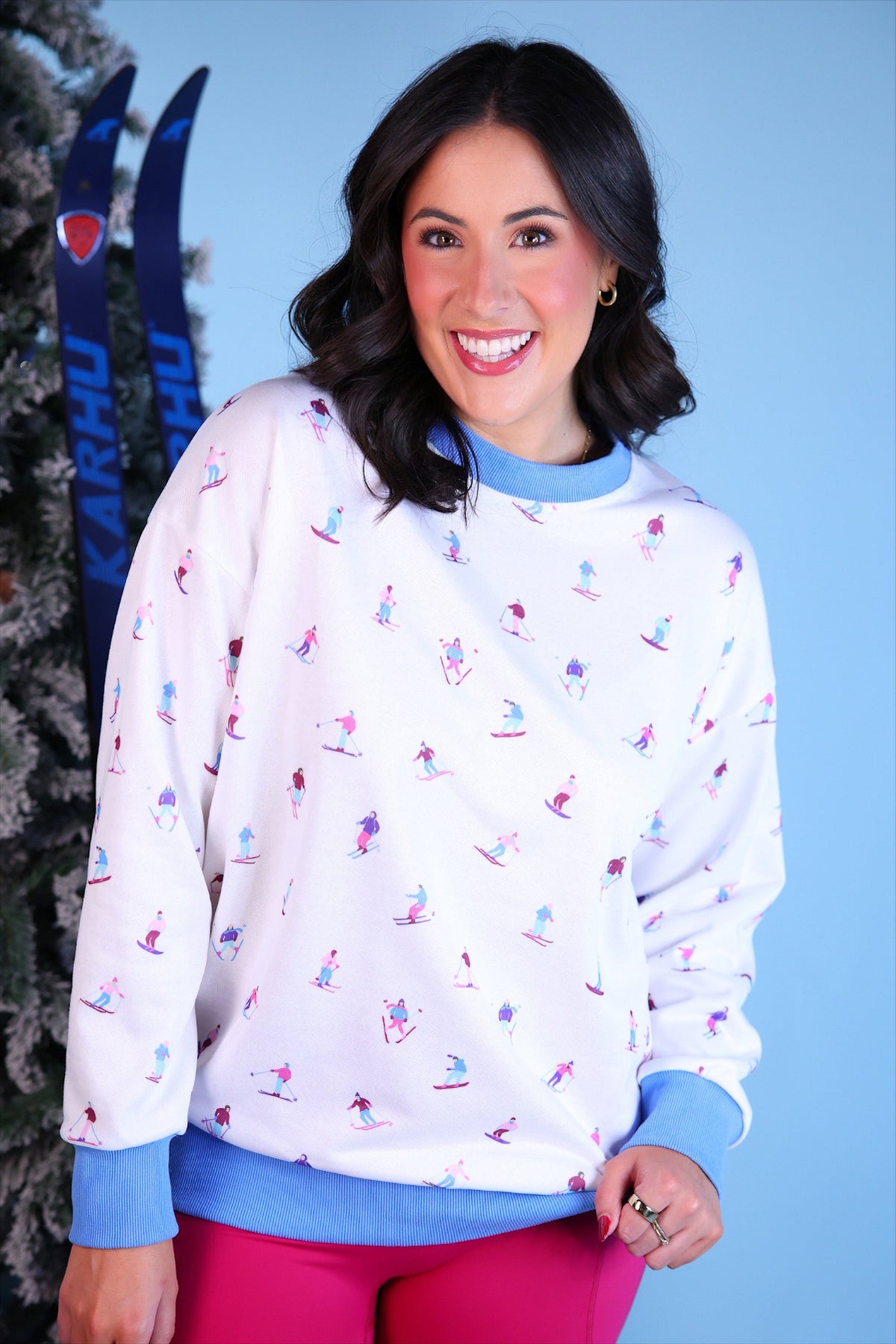 PREORDER- Let's Go Skiing Pullover (ARRAY) by Jess Lea (ETA: October)