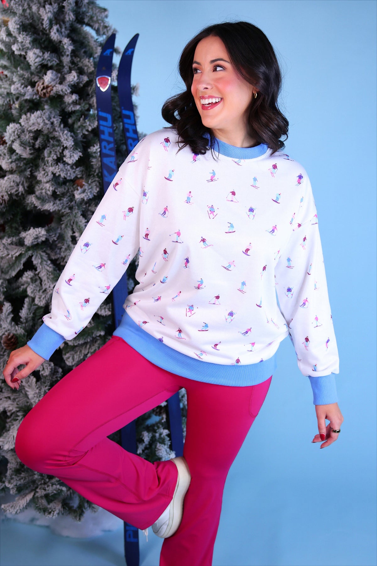 PREORDER- Let's Go Skiing Pullover (ARRAY) by Jess Lea (ETA: October)