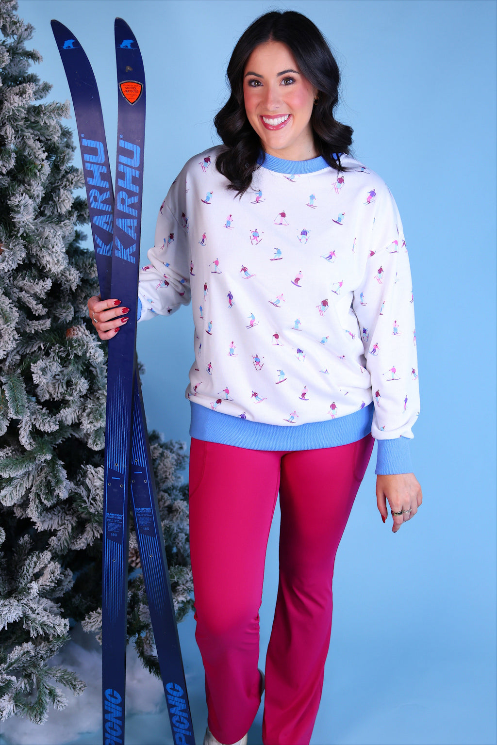 PREORDER- Let's Go Skiing Pullover (ARRAY) by Jess Lea (ETA: October)
