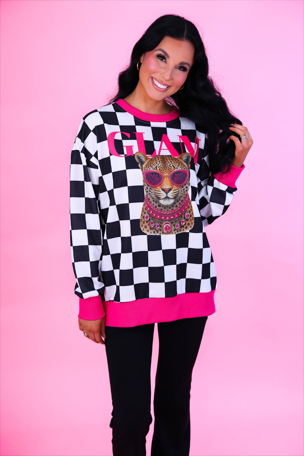 PREORDER: Pretty Wild Pullover / Glam Leopard by Jess Lea (ETA: November)