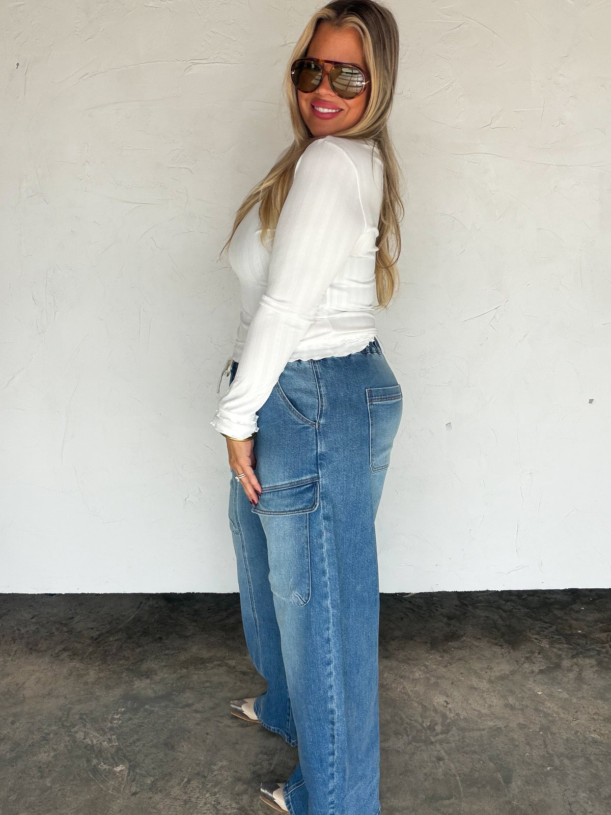 PREORDER- NASH BARREL CARGO JEANS - BFF Here