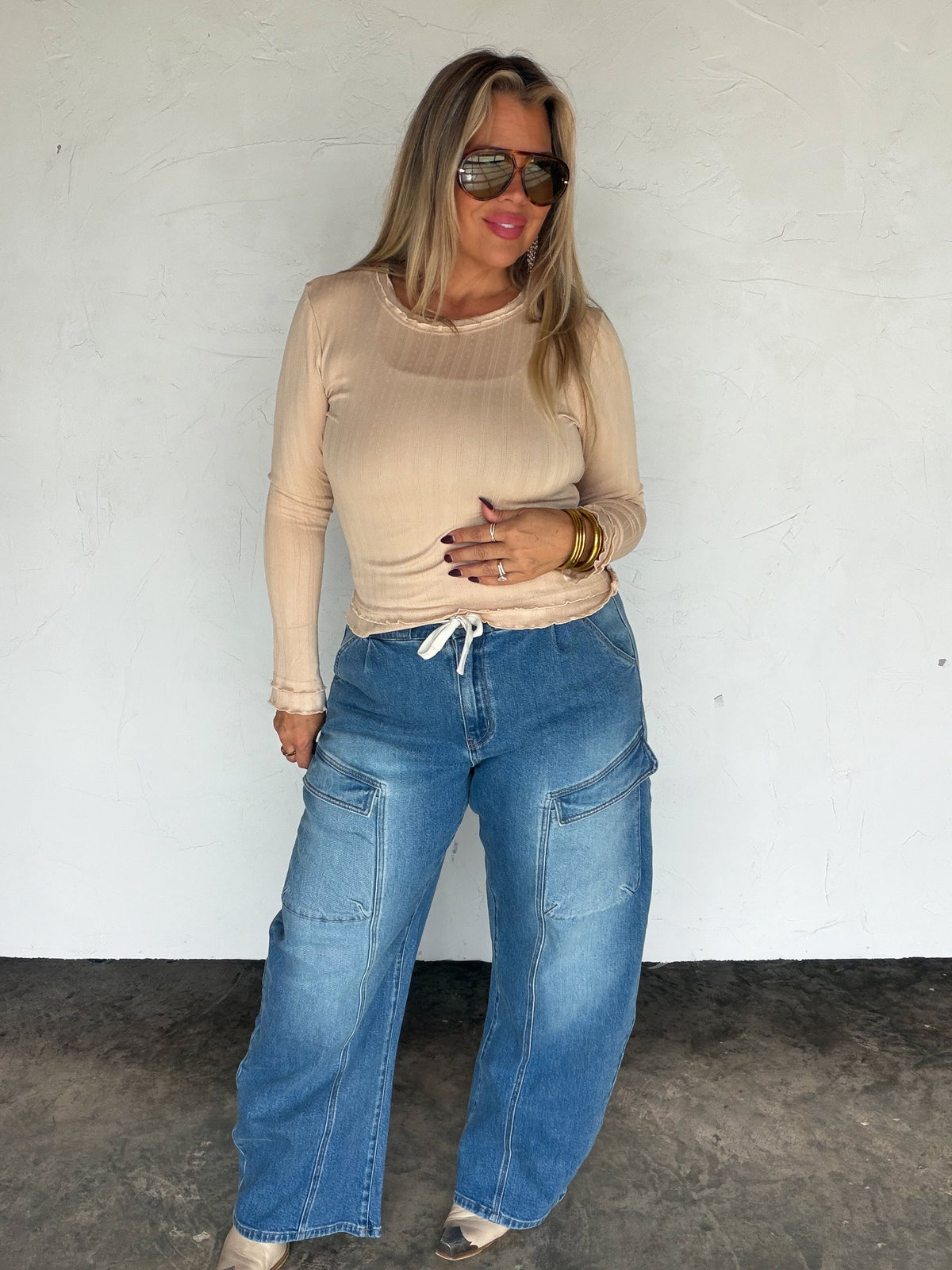 PREORDER- NASH BARREL CARGO JEANS - BFF Here