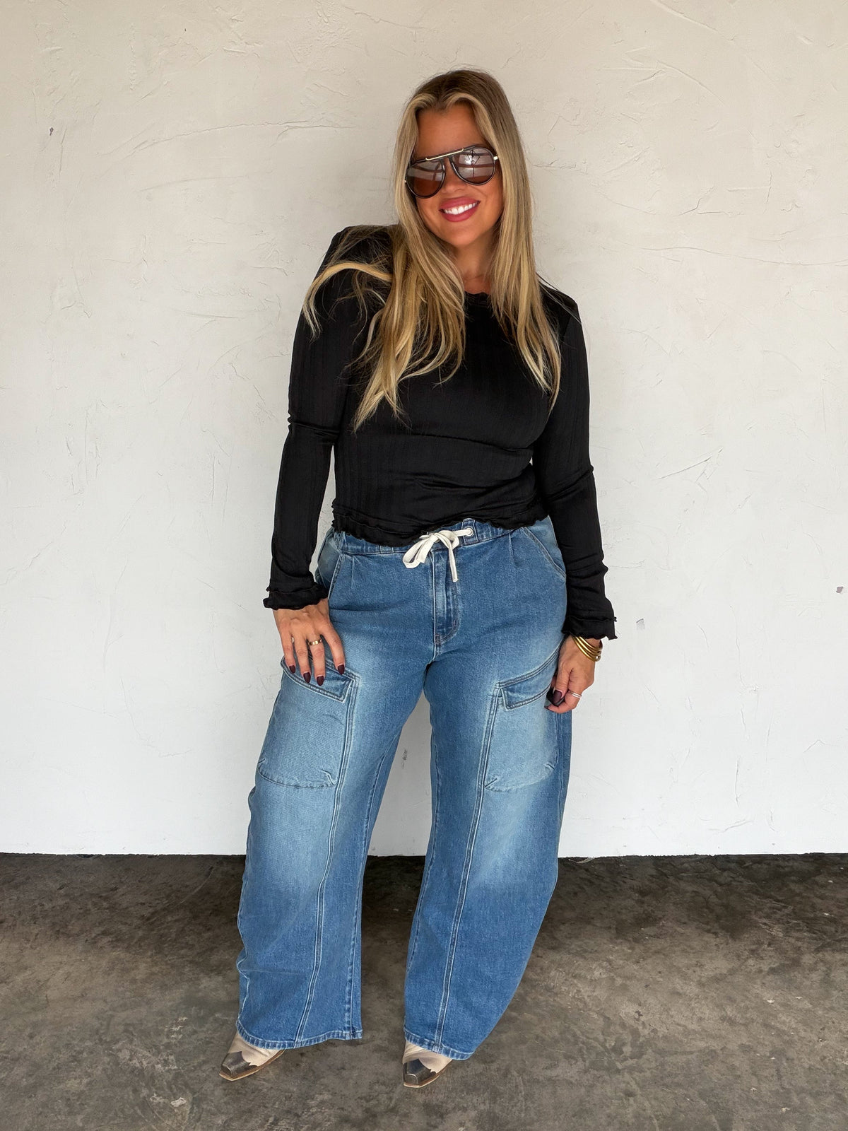 PREORDER- NASH BARREL CARGO JEANS - BFF Here