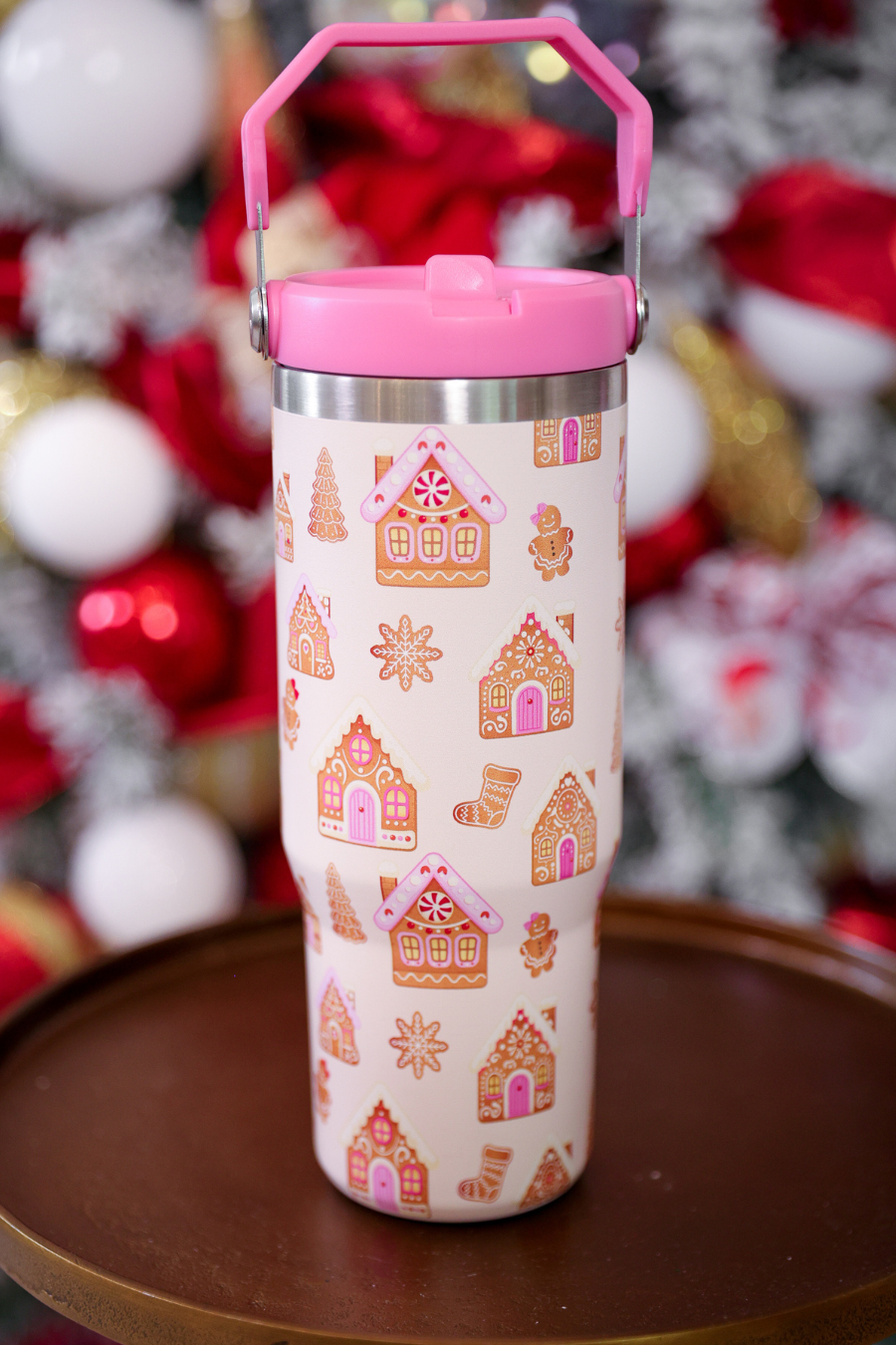 PREORDER: Gingerbread Wonderland Travel Tumbler by Jess Lea (ETA: End of October) - BFF Here