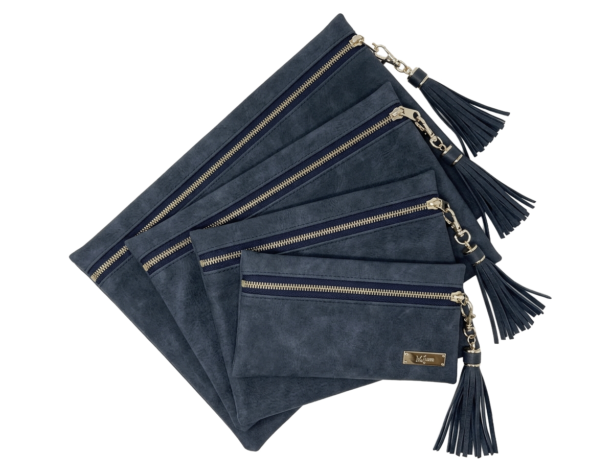 PREORDER: Suede Soul /Sapphire (ARRAY Edition) by Makeup Junkie Bags (ETA: 4-6 weeks)
