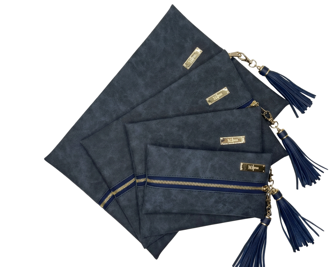 PREORDER: Suede Soul /Sapphire (ARRAY Edition) by Makeup Junkie Bags (ETA: 4-6 weeks)