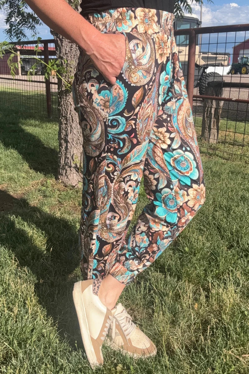 Oh My Paisley Joggers by Sterling Kreek - BFF Here