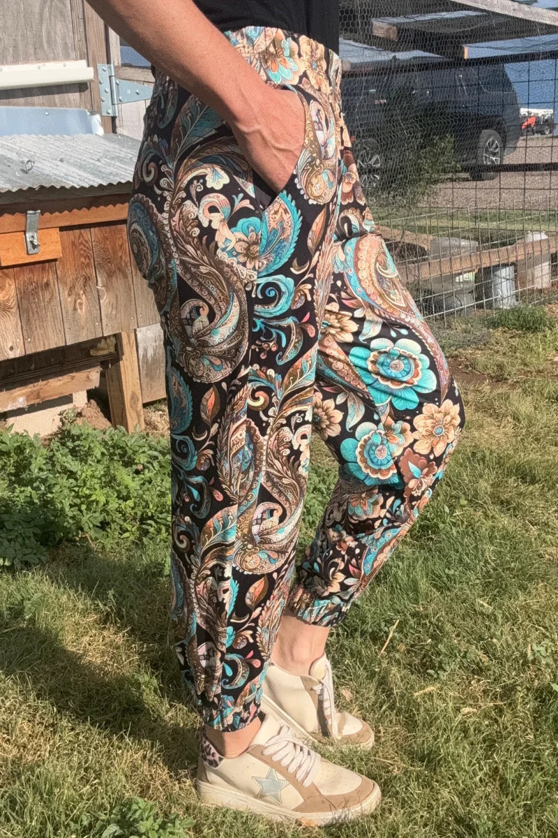 Oh My Paisley Joggers by Sterling Kreek - BFF Here