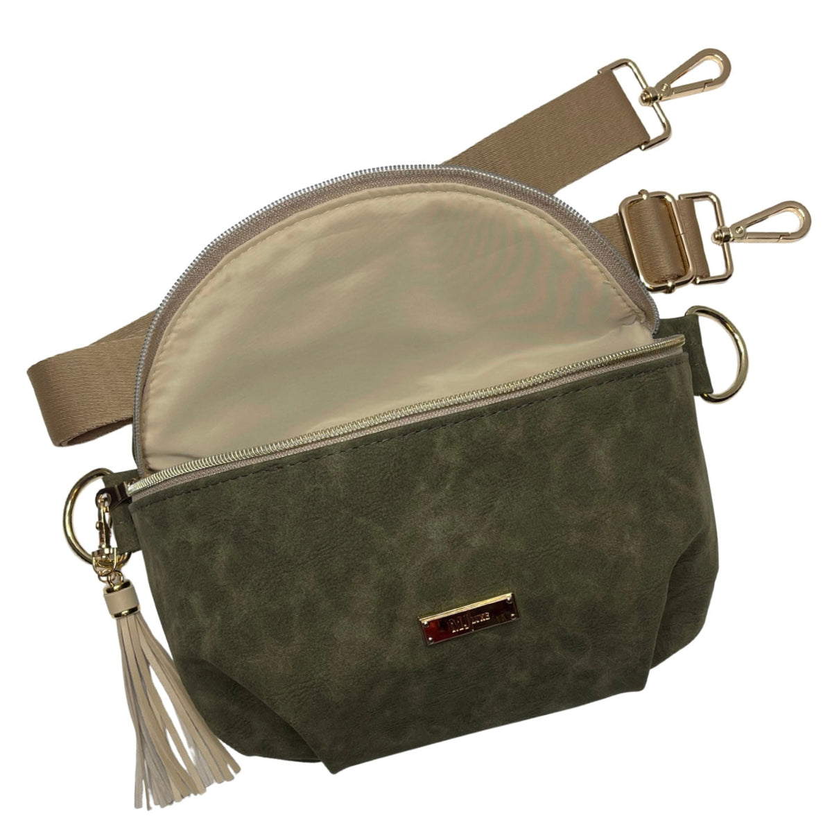 PREORDER : Suede Soul Olive (ARRAY Edition) by Makeup Junkie Bags (ETA: 4-6 weeks)