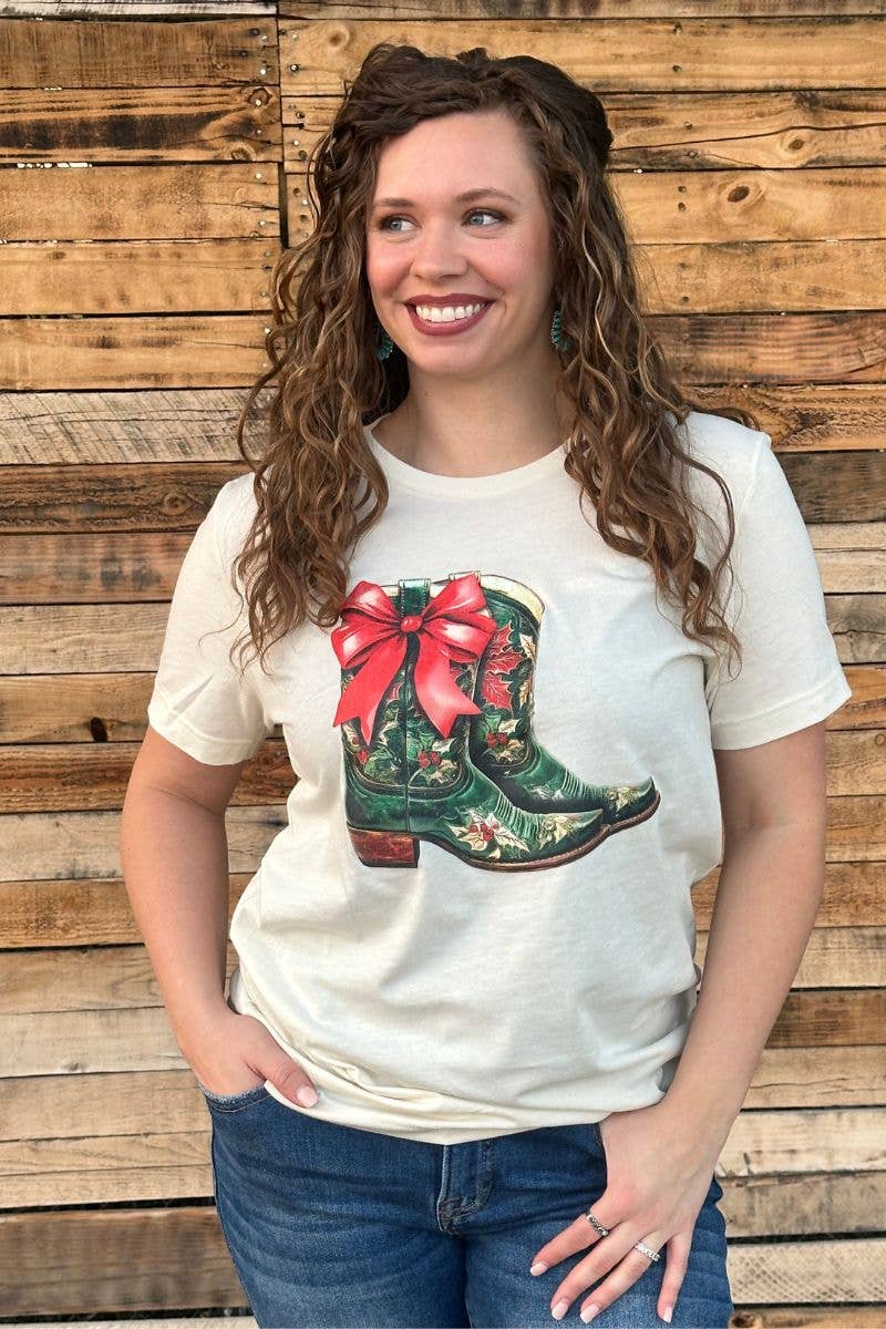 All I Want For Christmas Is Boots Tee by Sterling Kreek - BFF Here