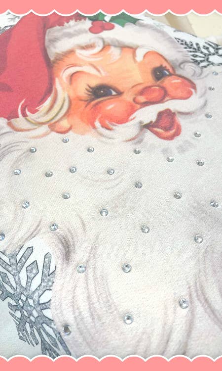 Vintage Santa Rhinestone Shirt - BFF Here