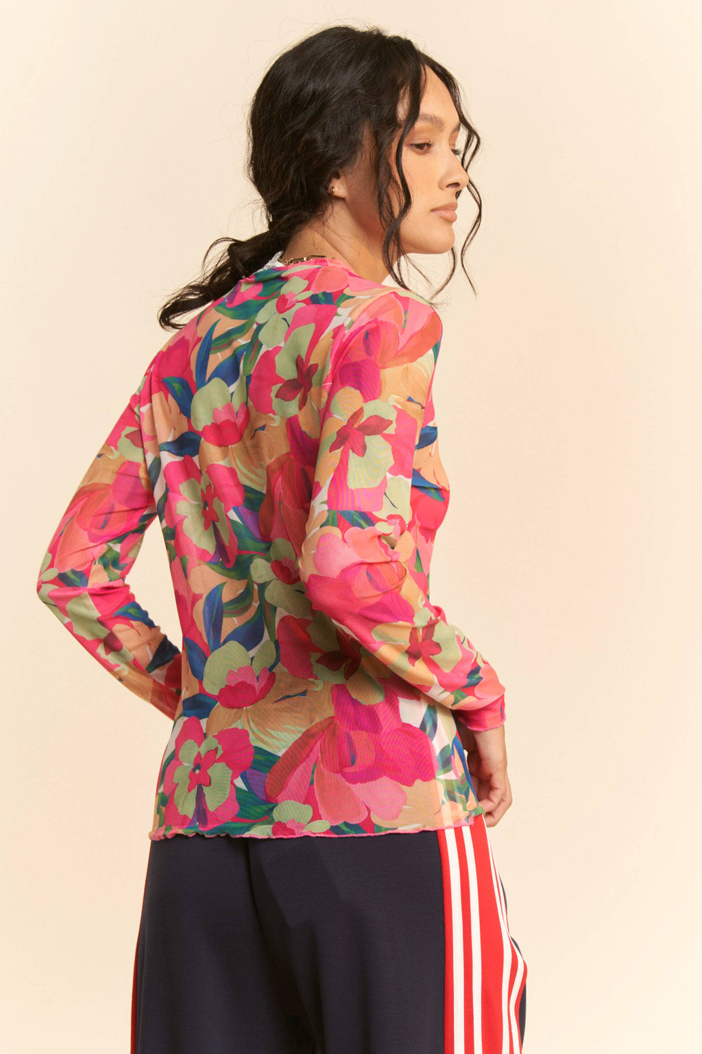 Bloom Burst Mesh Top / Choice of Color - BFF Here