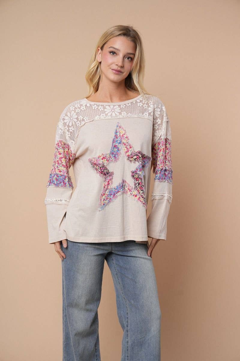 Shining Star Patchwork Top - BFF Here