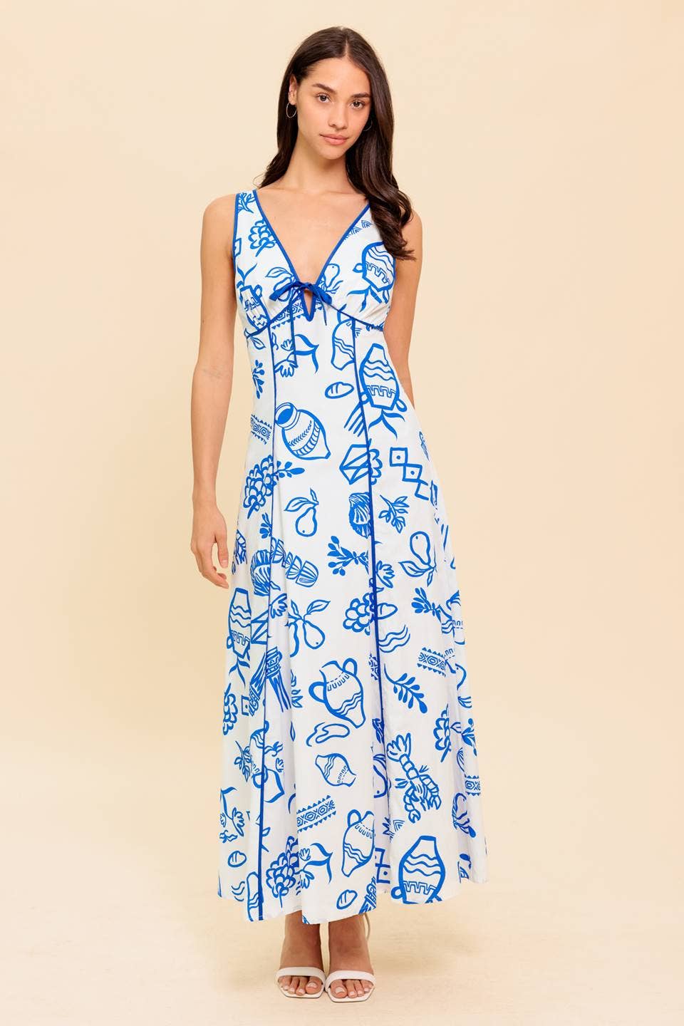 Santorini Blues Maxi by Flying Tomato - BFF Here