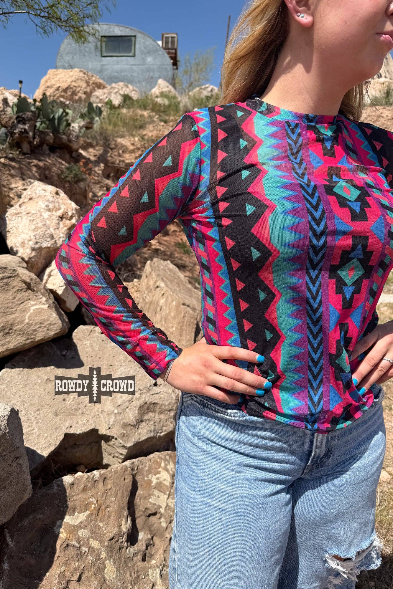 Retro Funk Mesh Top by Rowdy Crowd Clothing - BFF Here