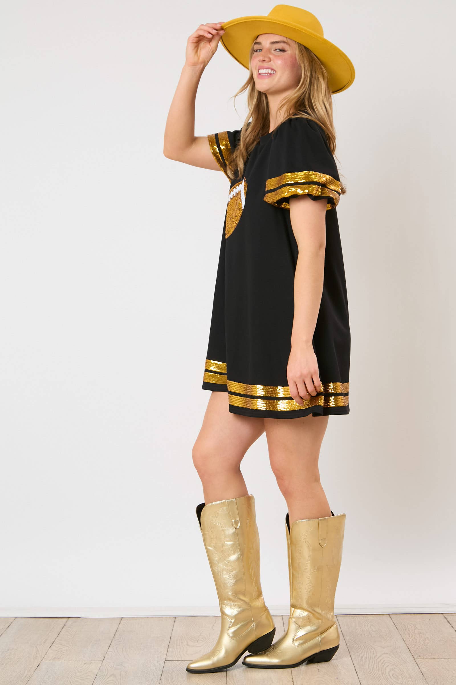 Championship Sparkle Football Dress / Choice of Color - BFF Here