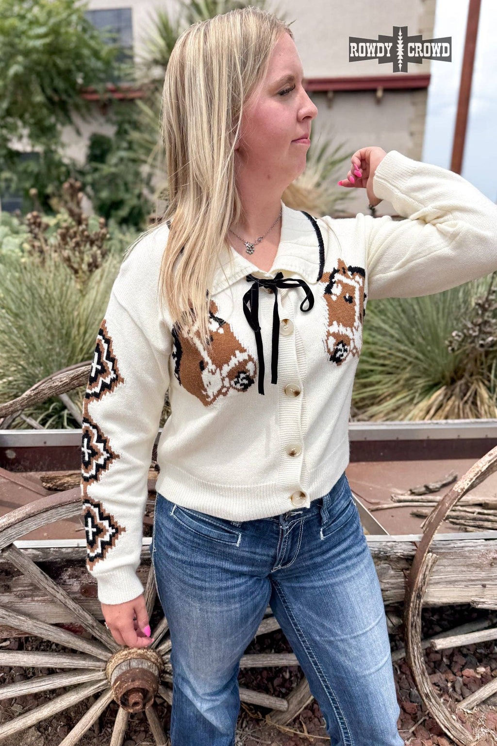 Cool Horse Cardigan by Rowdy Crowd Clothing - BFF Here