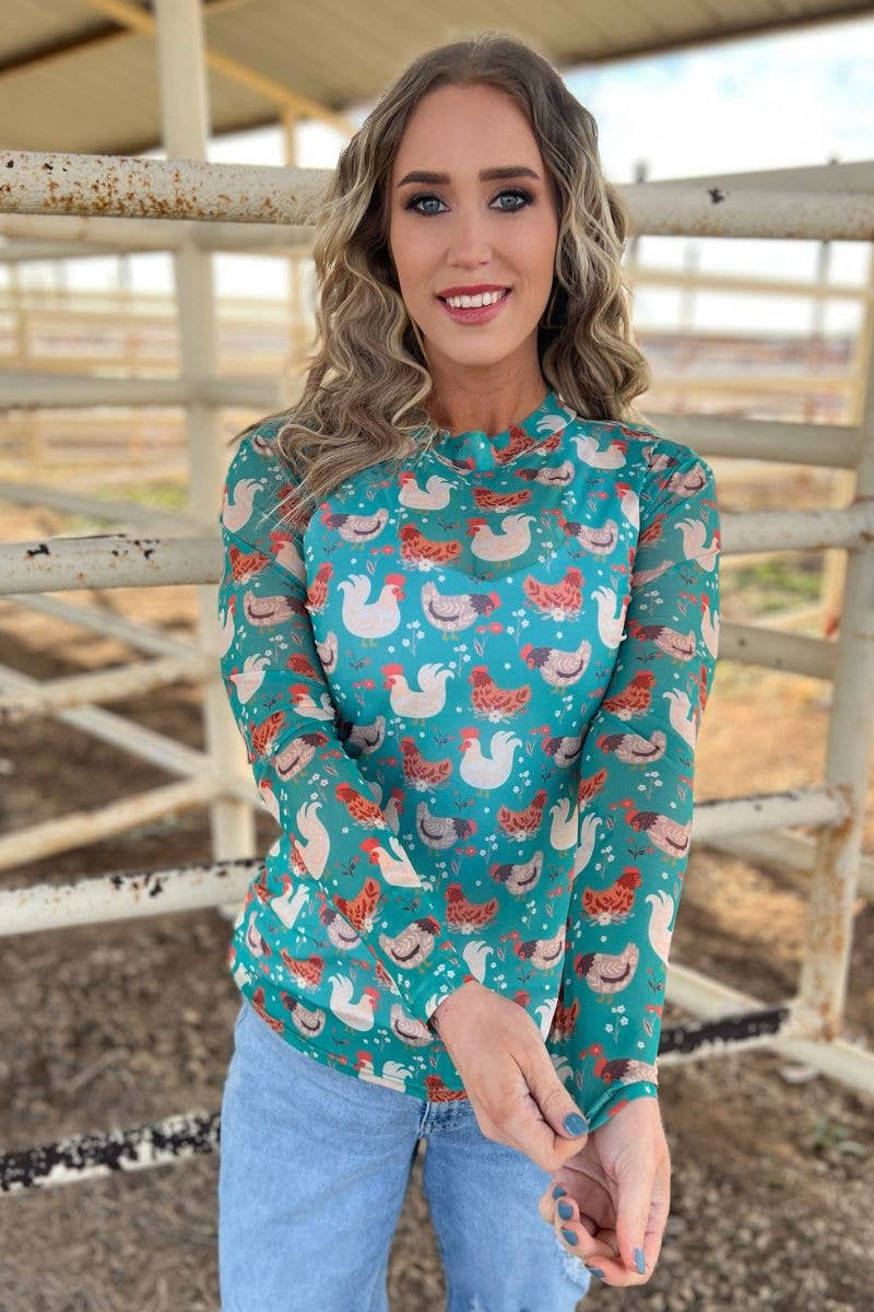 Fly The Coop Mesh Top by Sterling Kreek - BFF Here