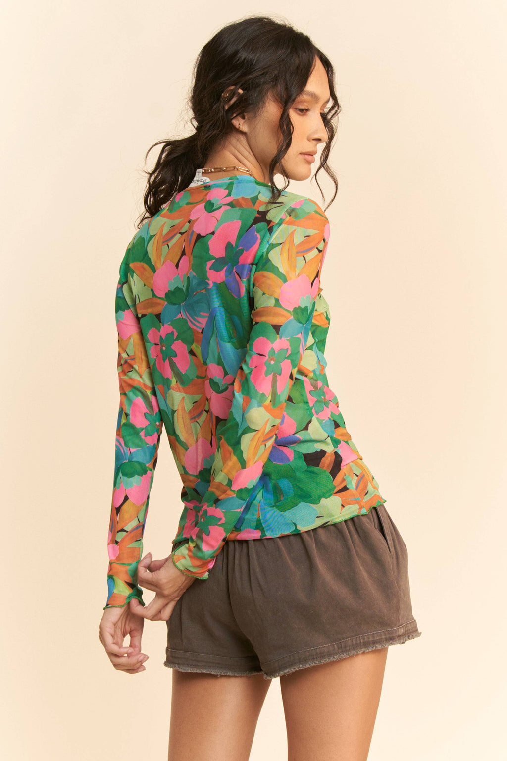 Bloom Burst Mesh Top / Choice of Color - BFF Here