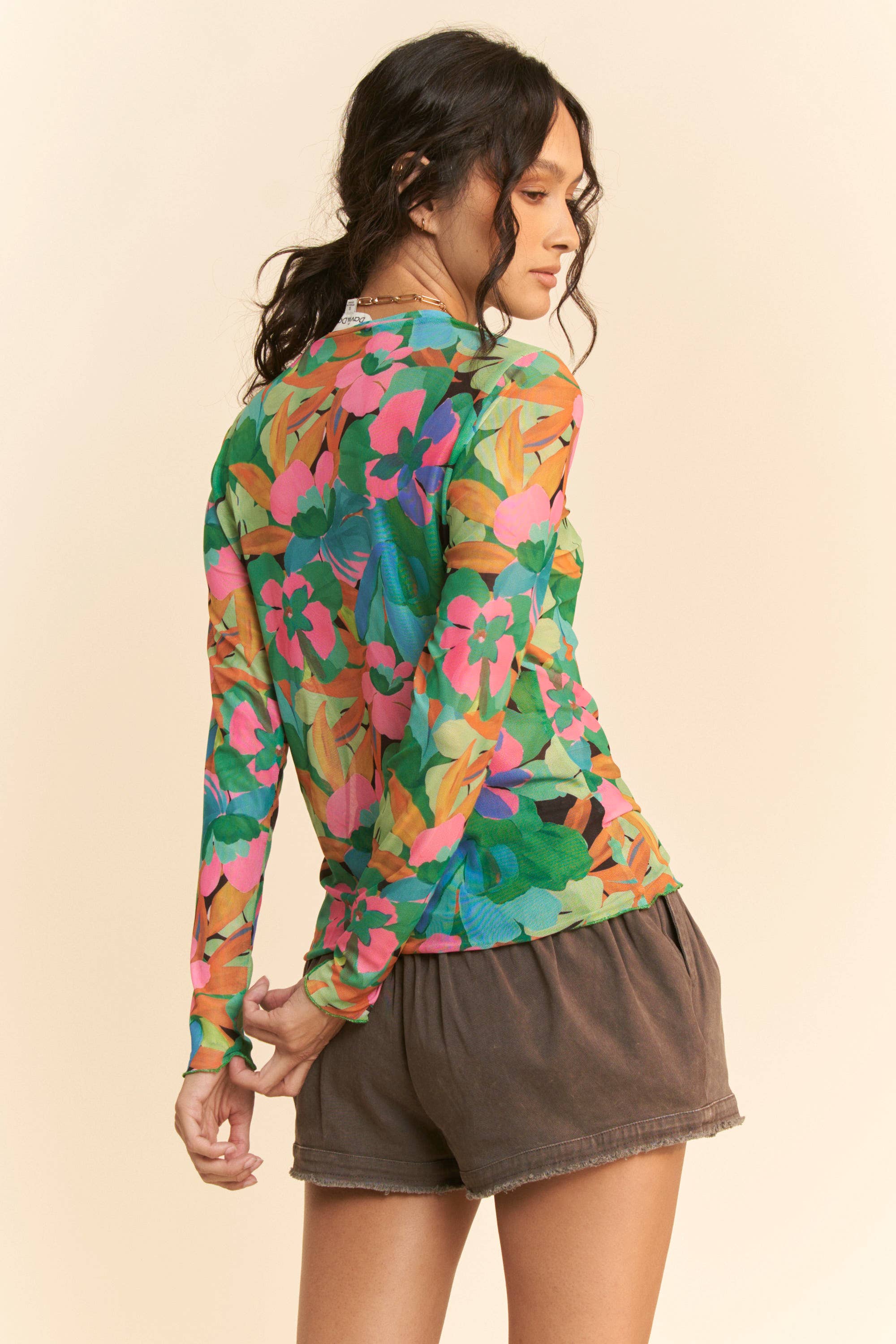 Bloom Burst Mesh Top / Choice of Color - BFF Here