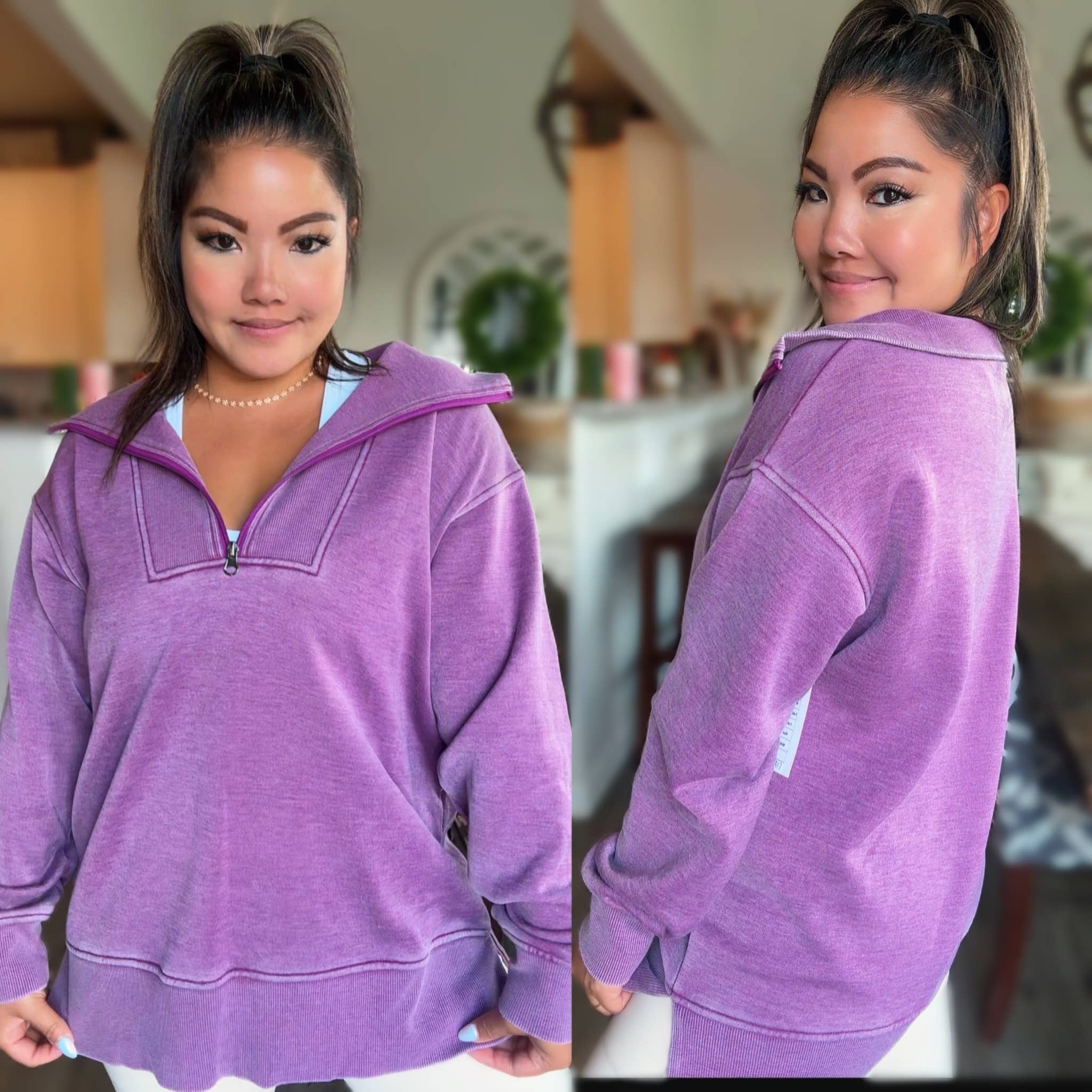 PREORDER: New Bestie- Isabella Half Zip Pullover by JadyK (Ships End of October) - BFF Here