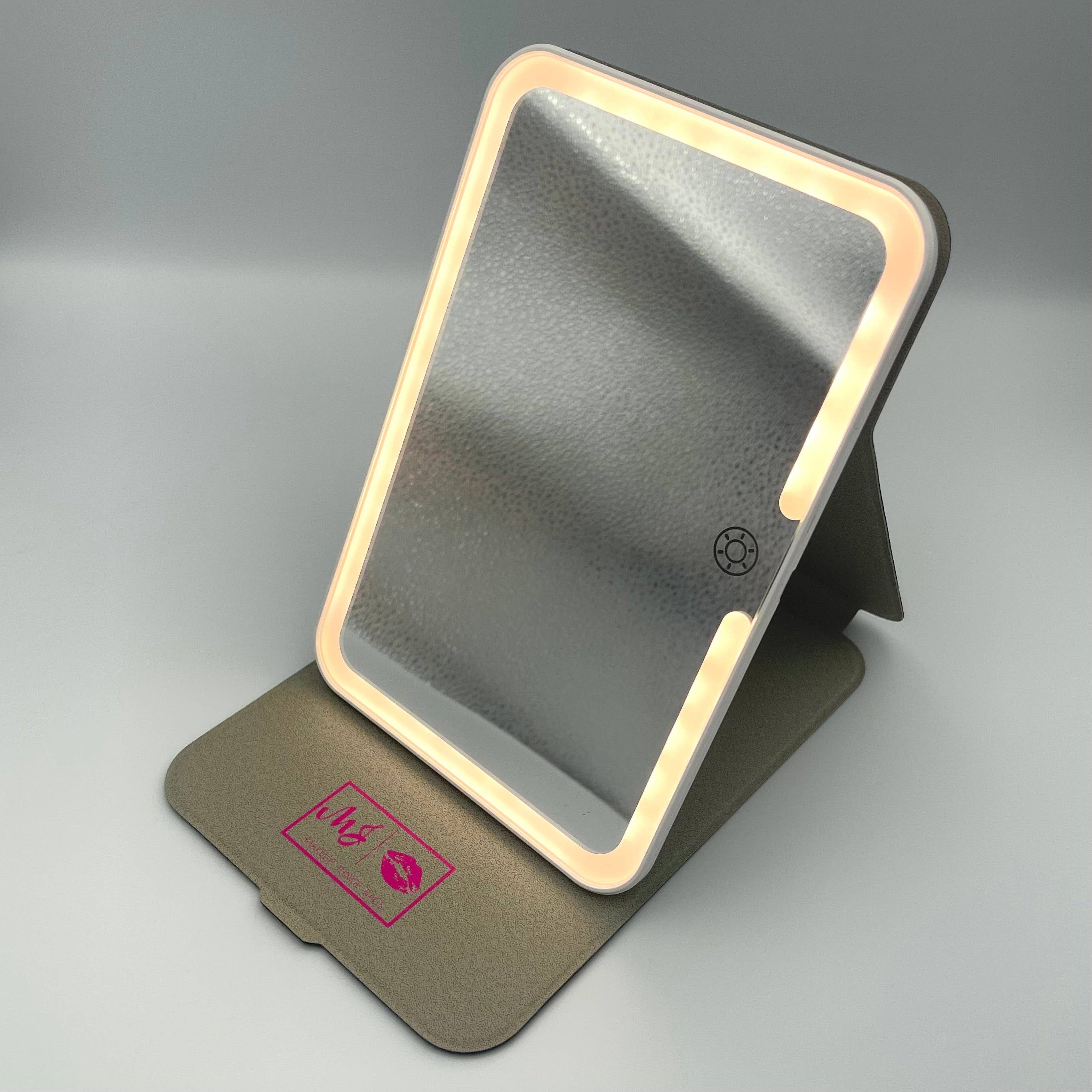 MJ Rechargeable LED Travel Mirror - BFF Here