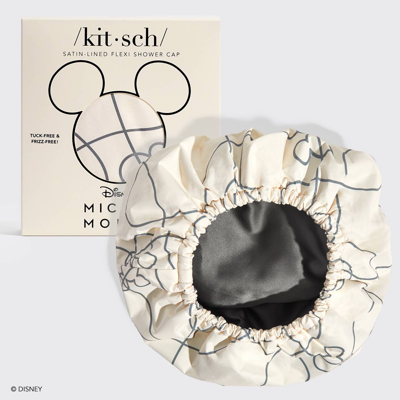 Mickey / Minnie x Kitsch SatinLined FlexiShower Cap - BFF Here